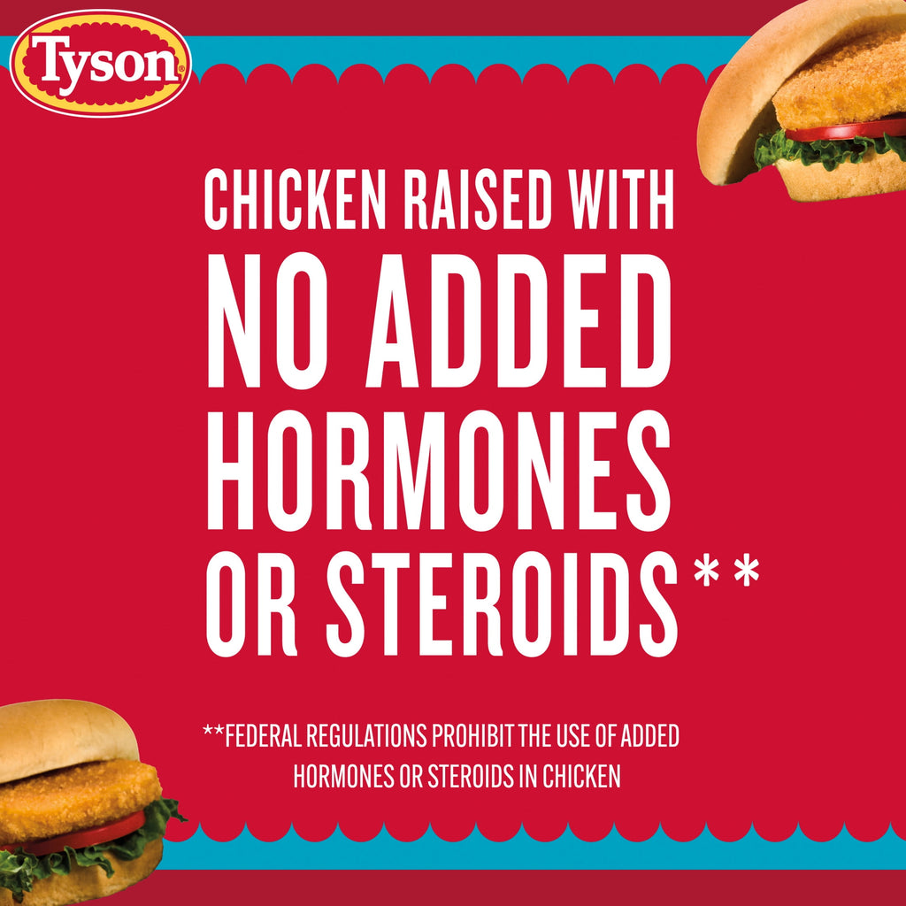 Tyson White Meat Chicken Patties Original Frozen 23 Oz 9 Count