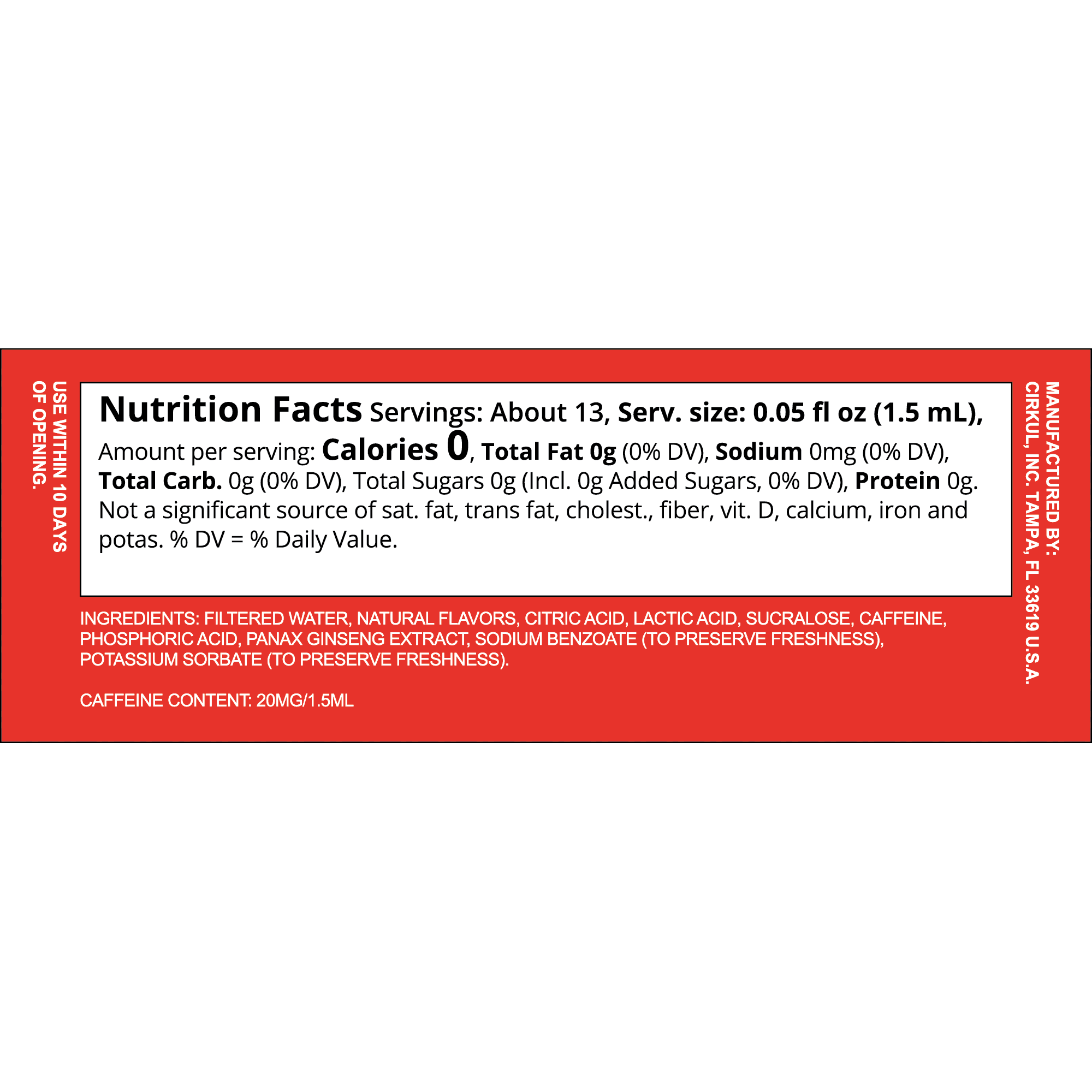 Cirkul Gateway Sweet Tea Naturally Caffeinated Instant Iced Tea Concentrate 0.68 fl oz Cartridge