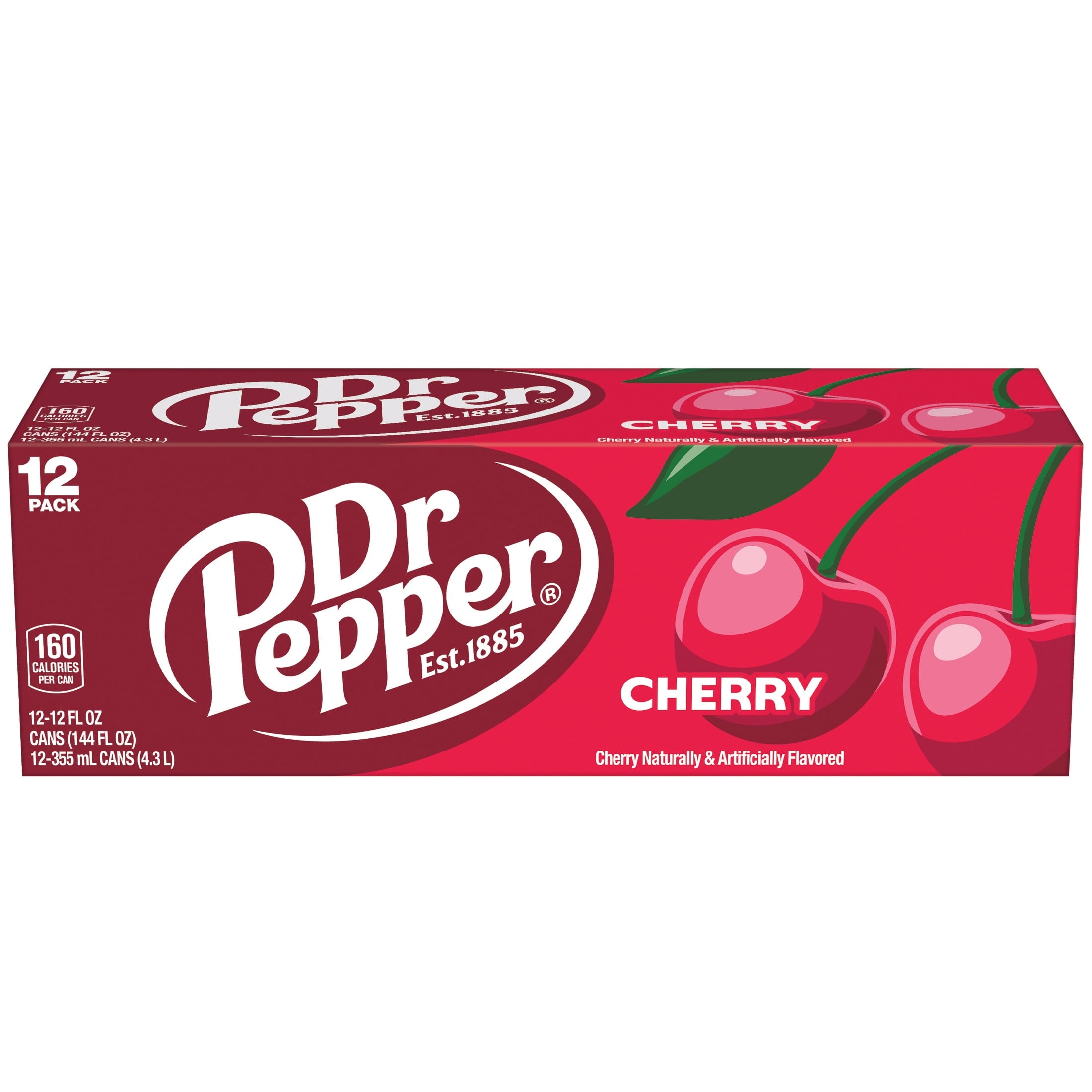 Cherry Soda Pop Cans 12 Fl Oz 12 Pack Dr Pepper