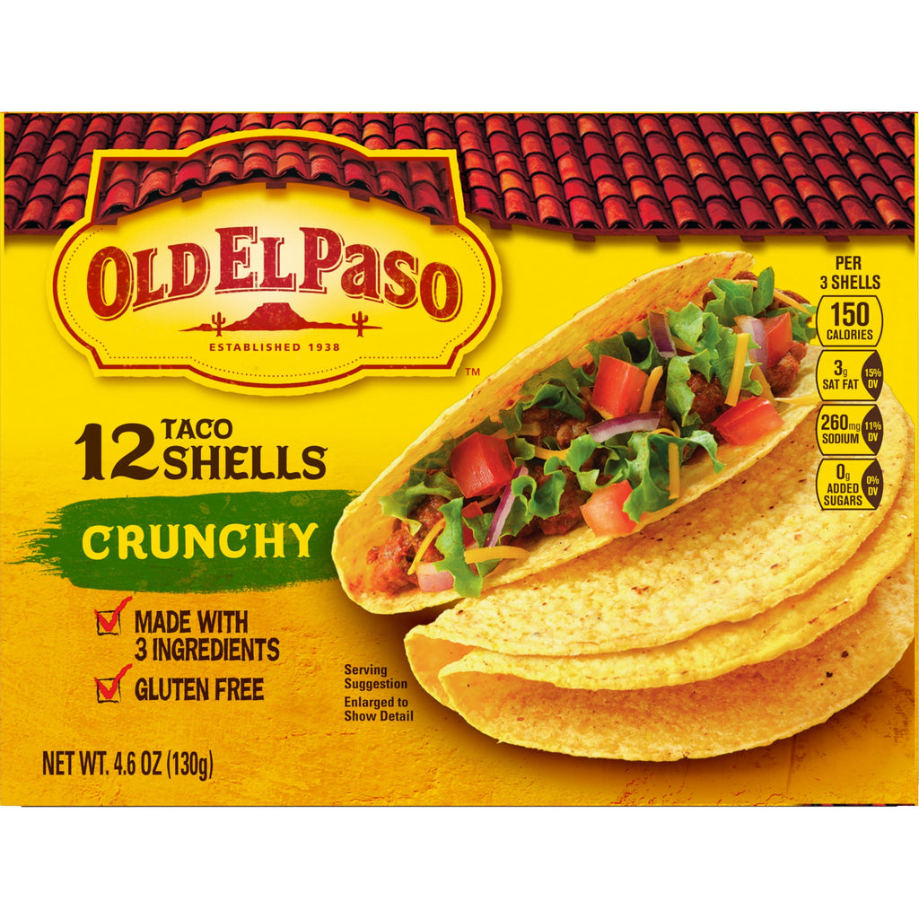 Crunchy Taco Shells 4.6 Oz 12 Count Old El Paso