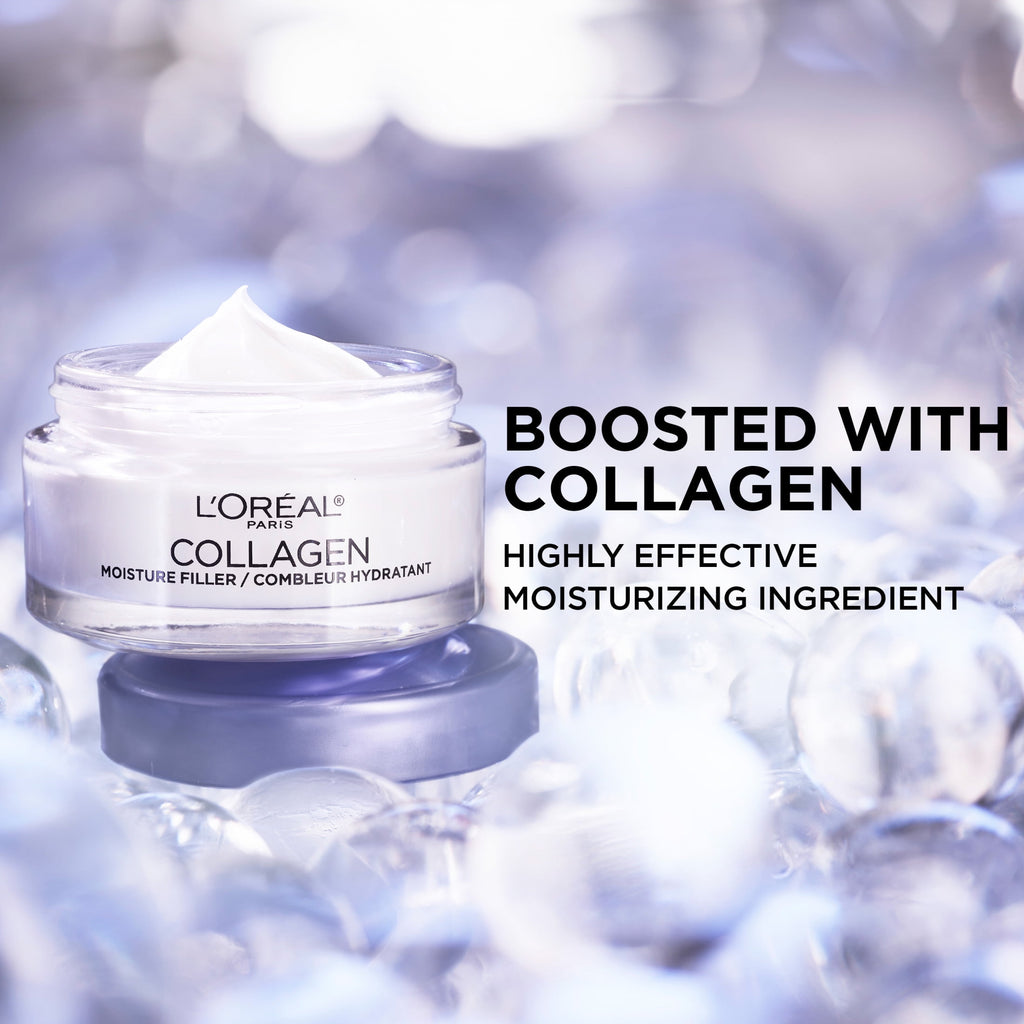 L'Oreal Paris Collagen Moisture Filler Face Cream Anti-Aging Moisturizer Fragrance Free 1.7 oz