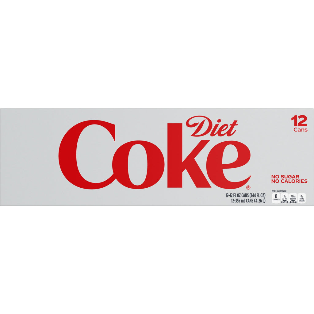Diet Coke Soda Fridge Pack Cans 12 fl oz 12 Pack