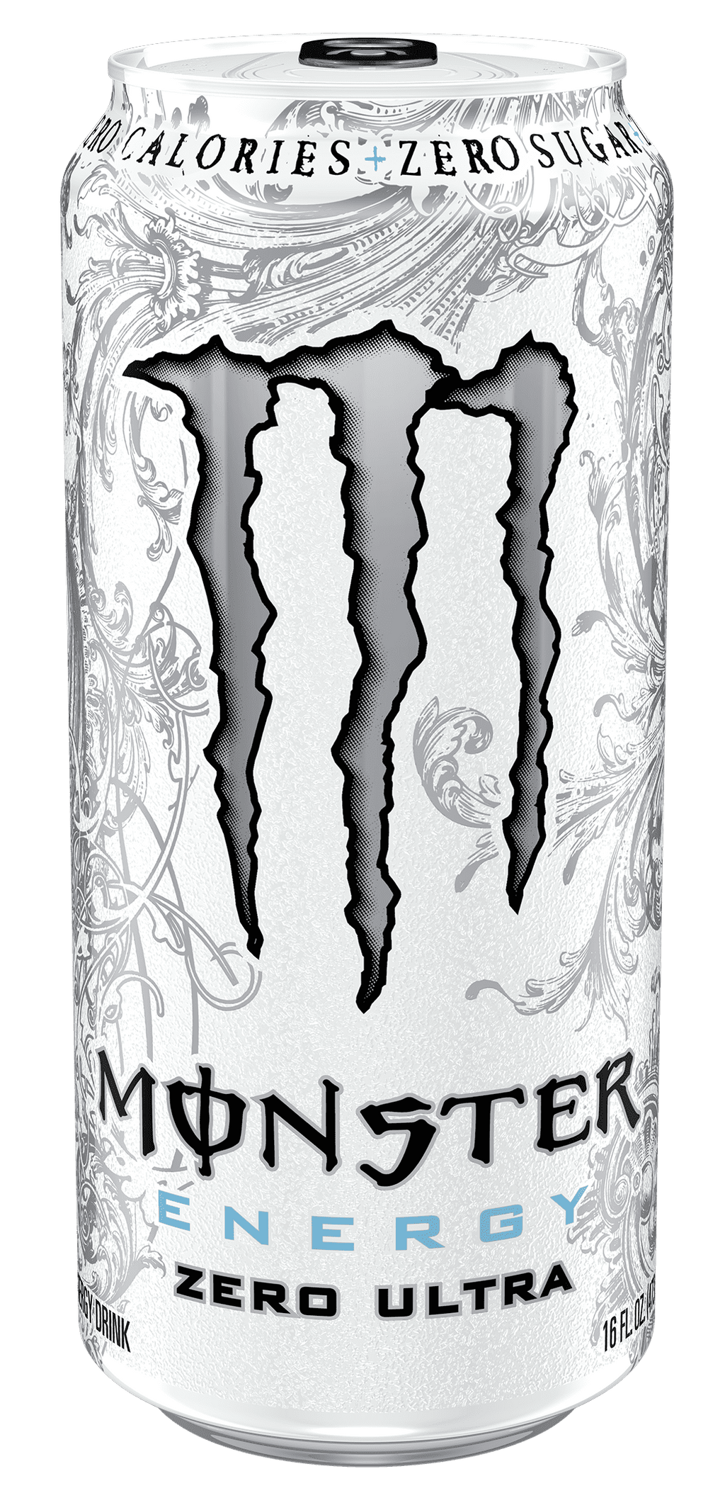 Monster Energy Zero Ultra Sugar Free Energy Drink 16 fl oz 4 Pack Cans