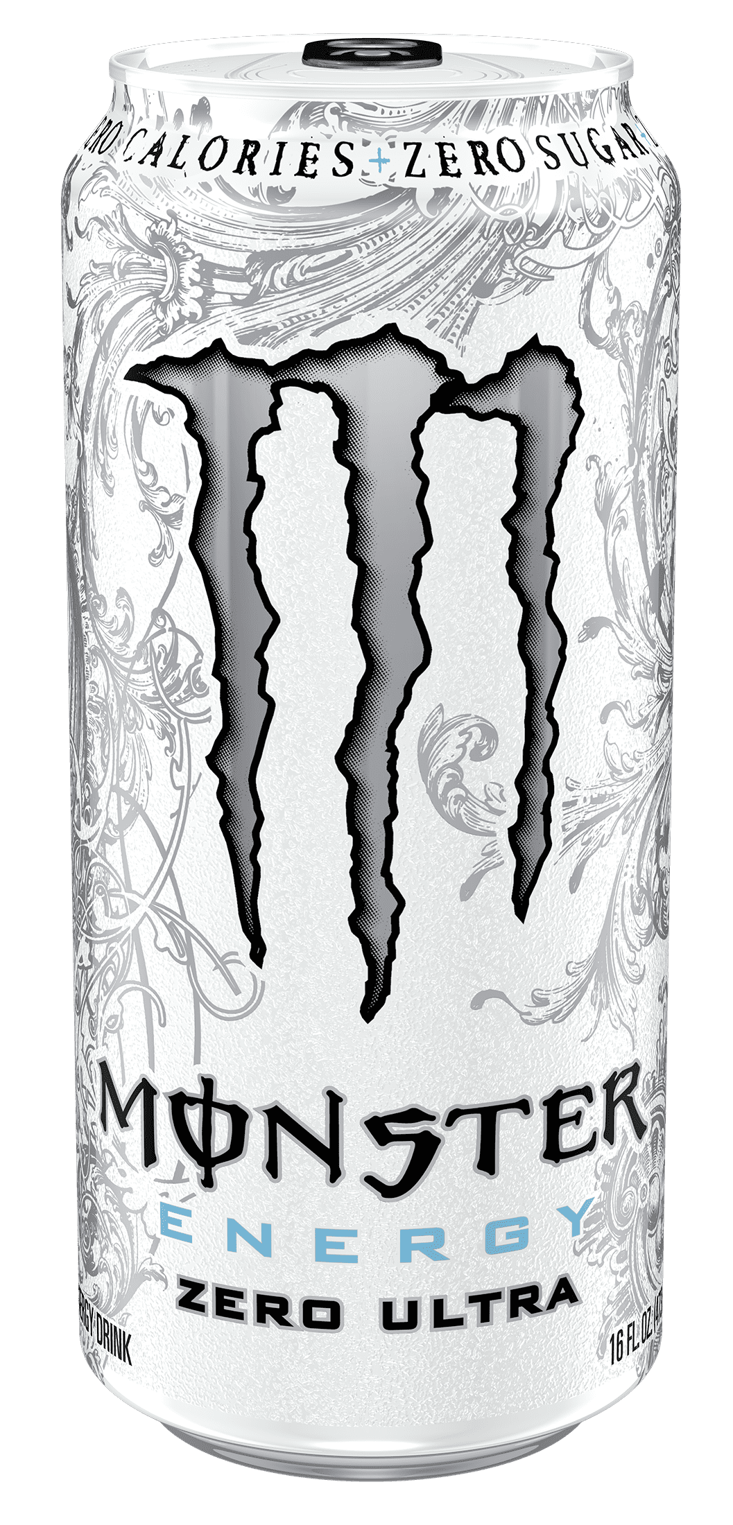 Monster Energy Zero Ultra Sugar Free Energy Drink 16 fl oz 4 Pack Cans