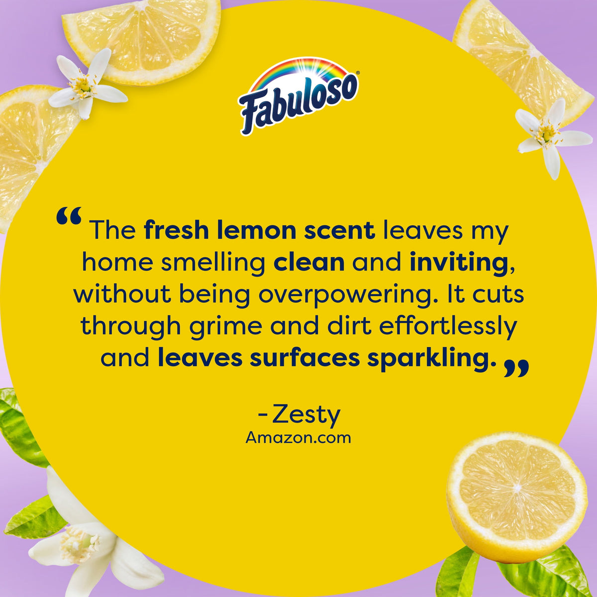 Fabuloso 2X Multi-Purpose Cleaner No Rinse Floor Cleaner Refreshing Lemon Scent 56 fl oz