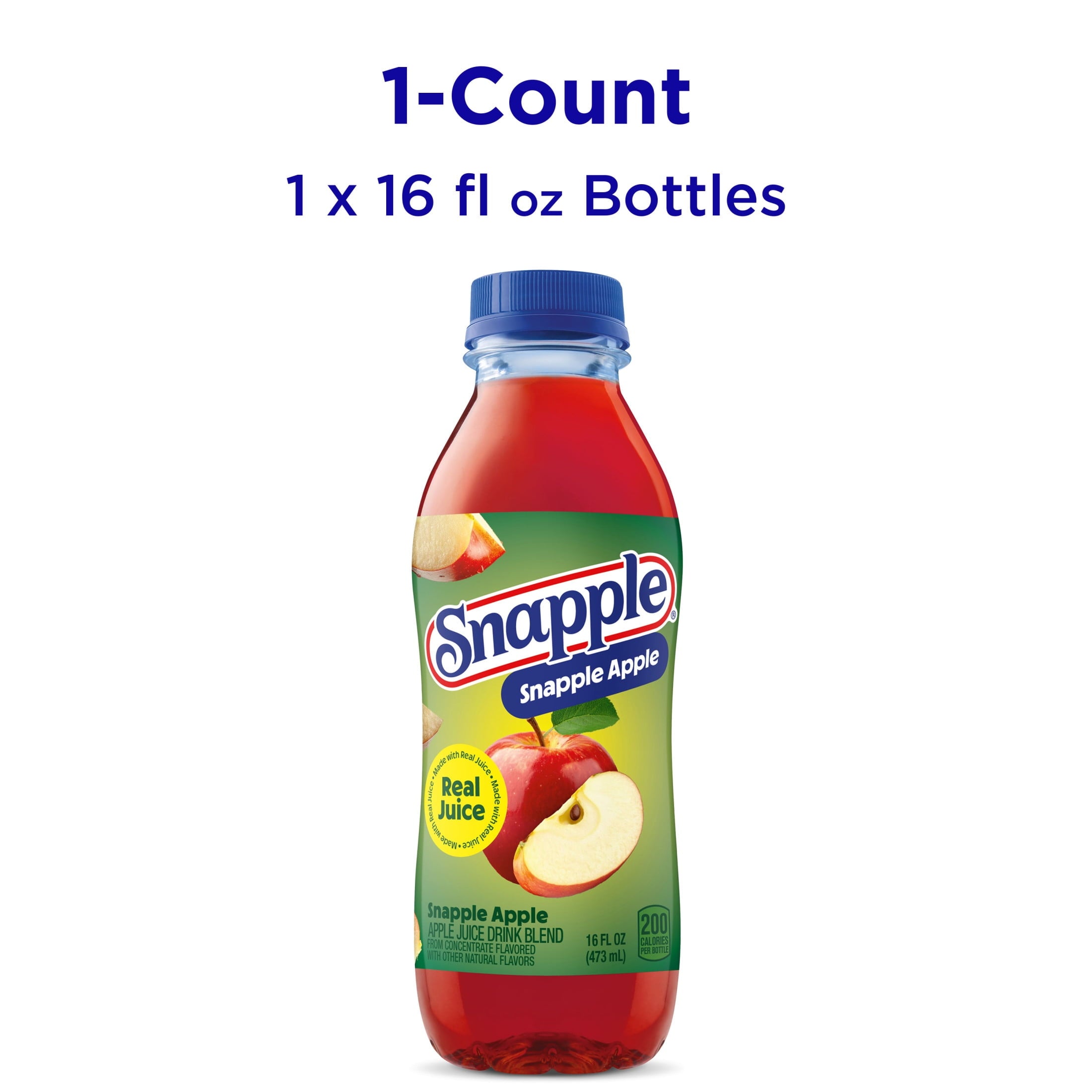 Snapple Apple Juice Drink 16 fl oz Bottle 24 Pack