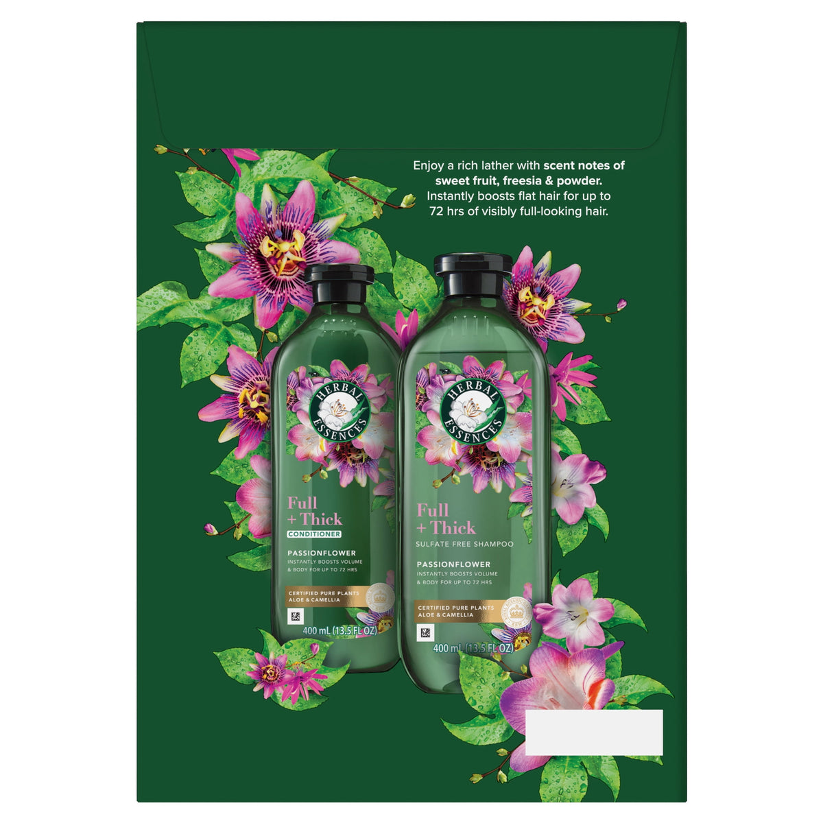 Herbal Essences Full + Thick Passionflower Shampoo and Conditioner Dual Pack 27 fl oz