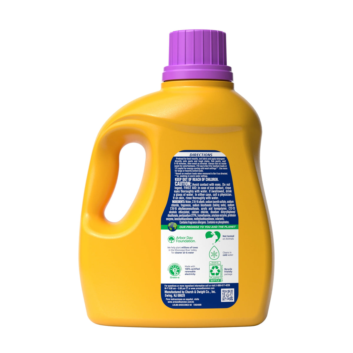 ARM & HAMMER Plus OxiClean Odor Blasters Liquid Laundry Detergent Fresh Burst 96.2 fl oz 74 Loads