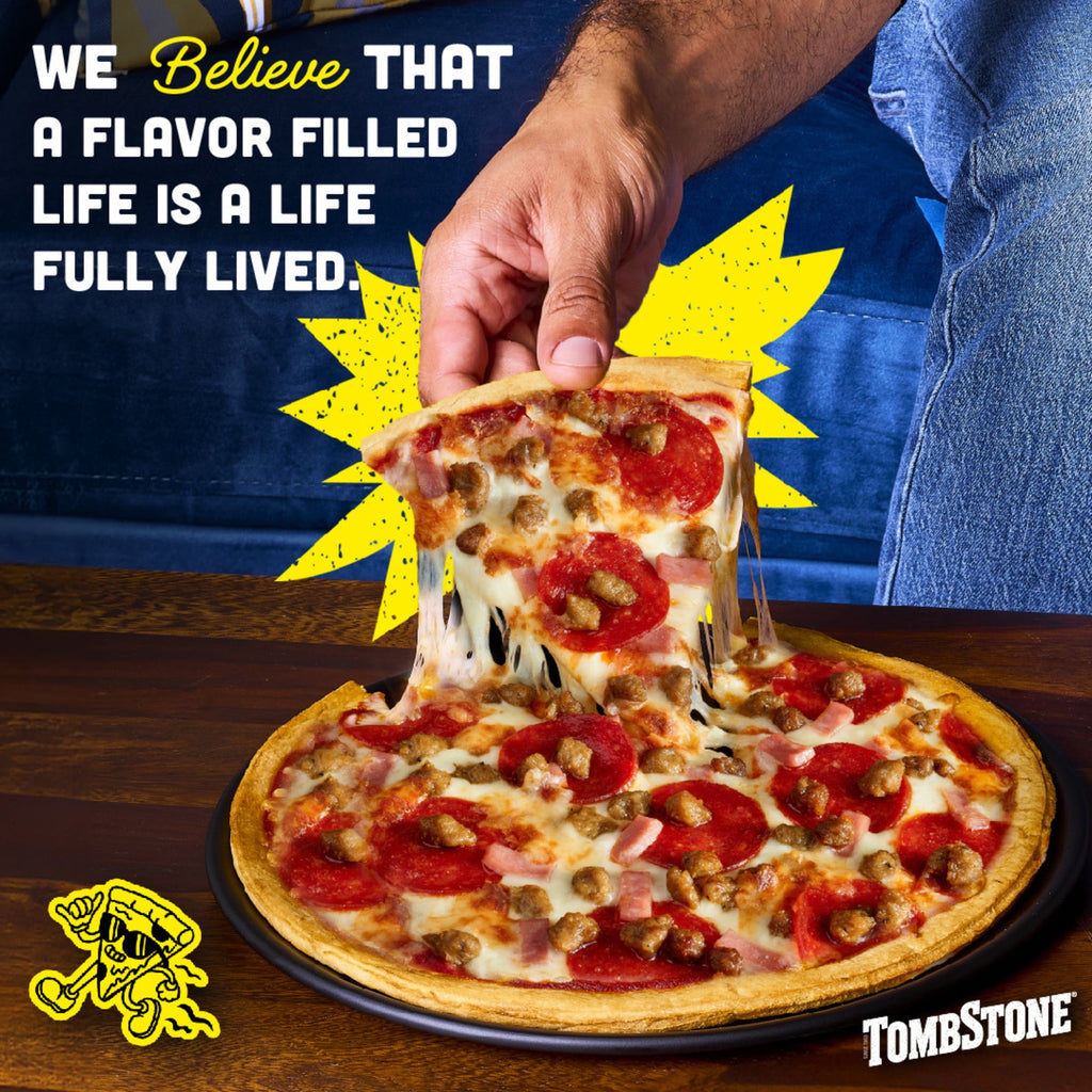 Tombstone Four Meat Original Thin Crust Frozen Pizza 21.1 Oz