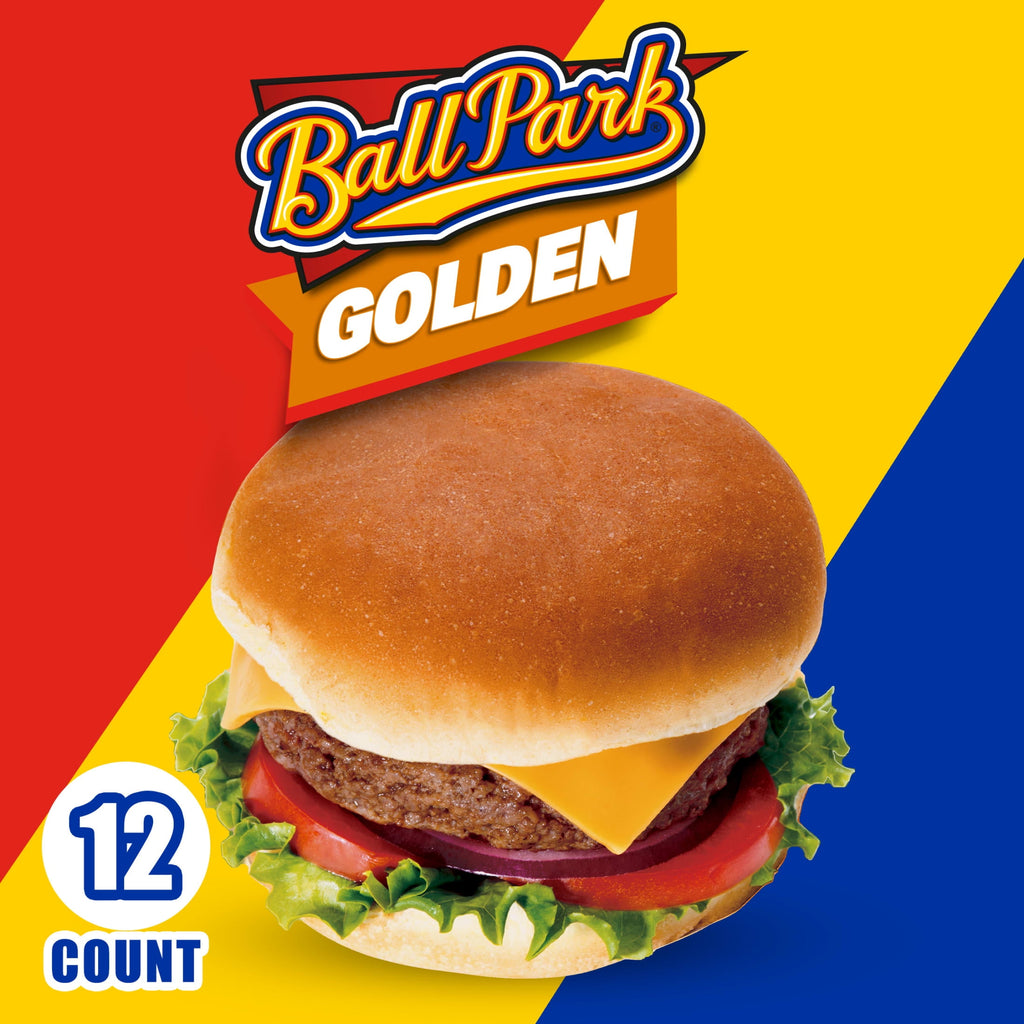Golden Hamburger Buns 23 Oz 12 Count