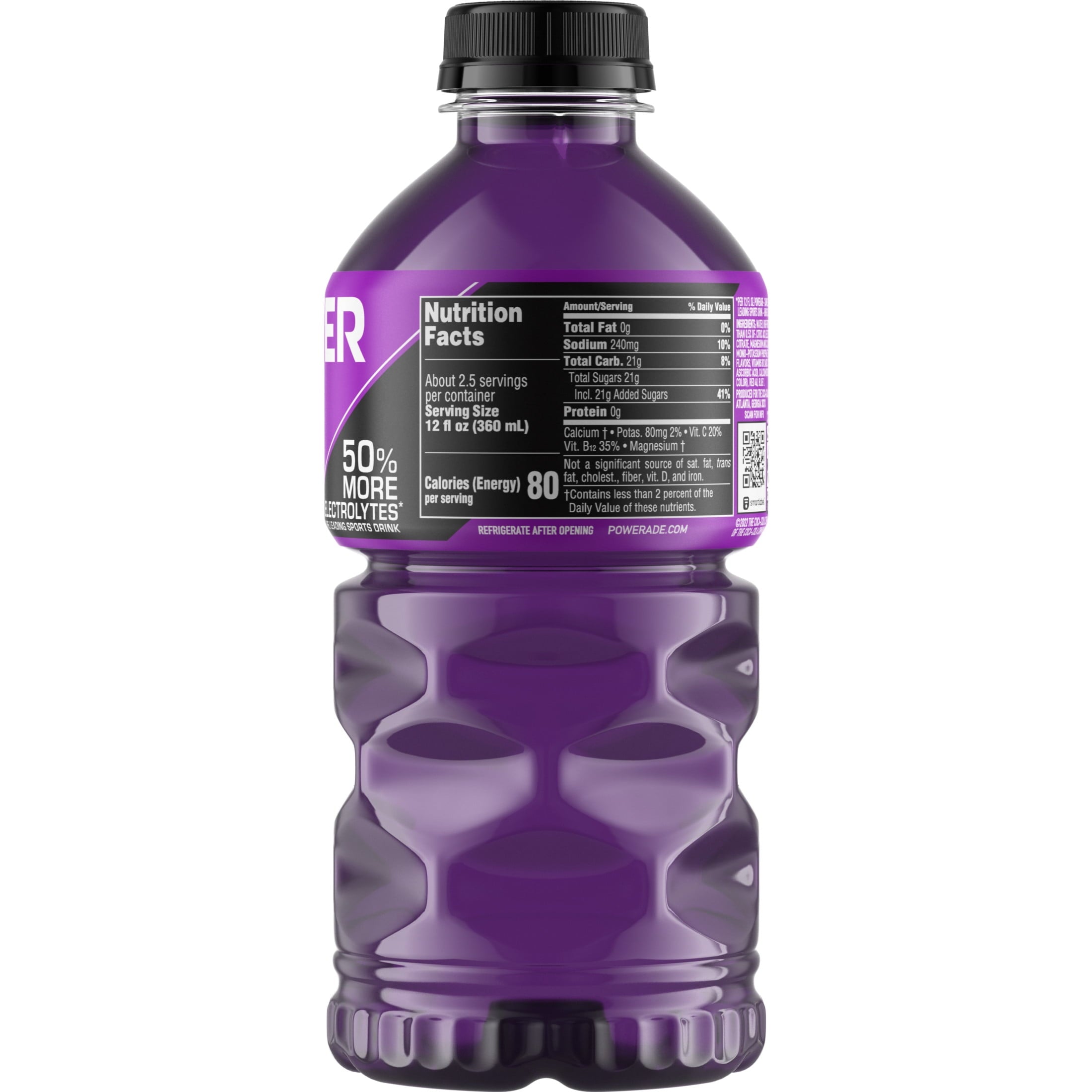 POWERADE Grape Electrolyte Sports Drink 28 fl oz Bottle