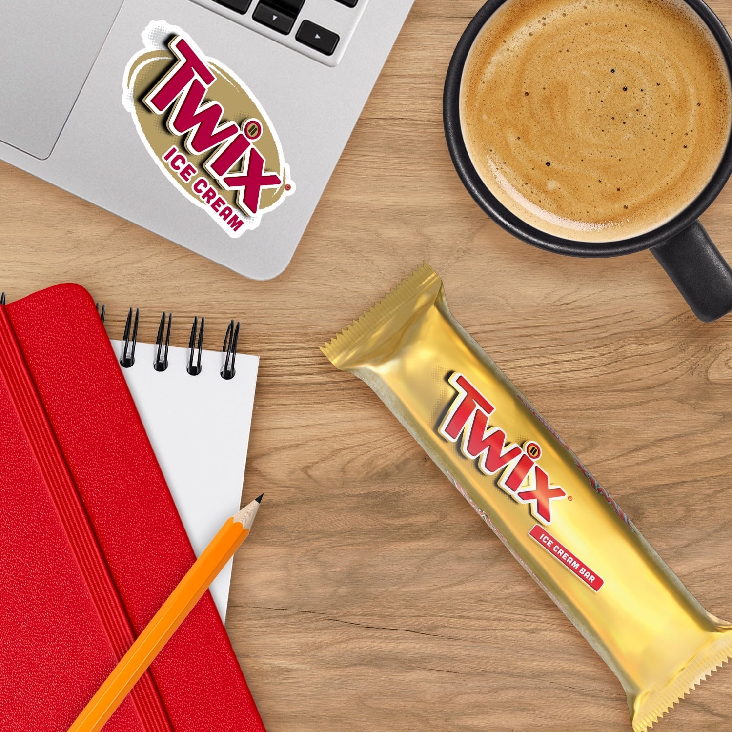 Twix Caramel Vanilla Milk Chocolate Ice Cream Bars 6 Count 11.58 Fl Oz