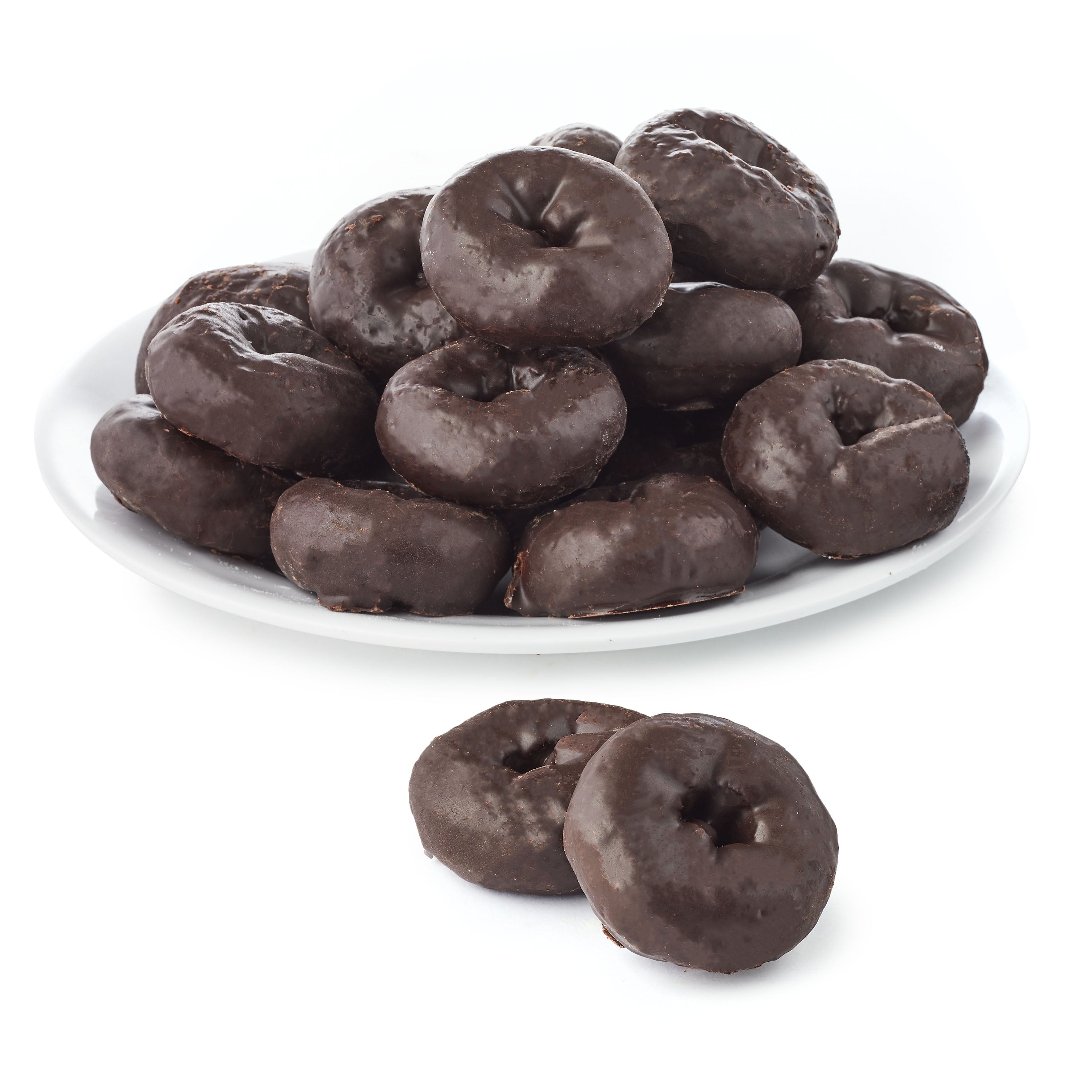 Chocolate Frosted Mini Donuts 14 Oz 28 Count Freshness Guaranteed