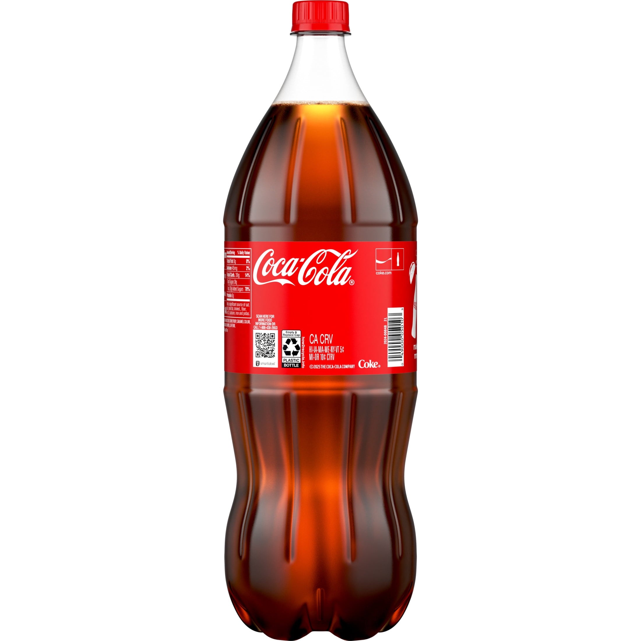 Soda Pop Bottle 2 Liters Coca-Cola
