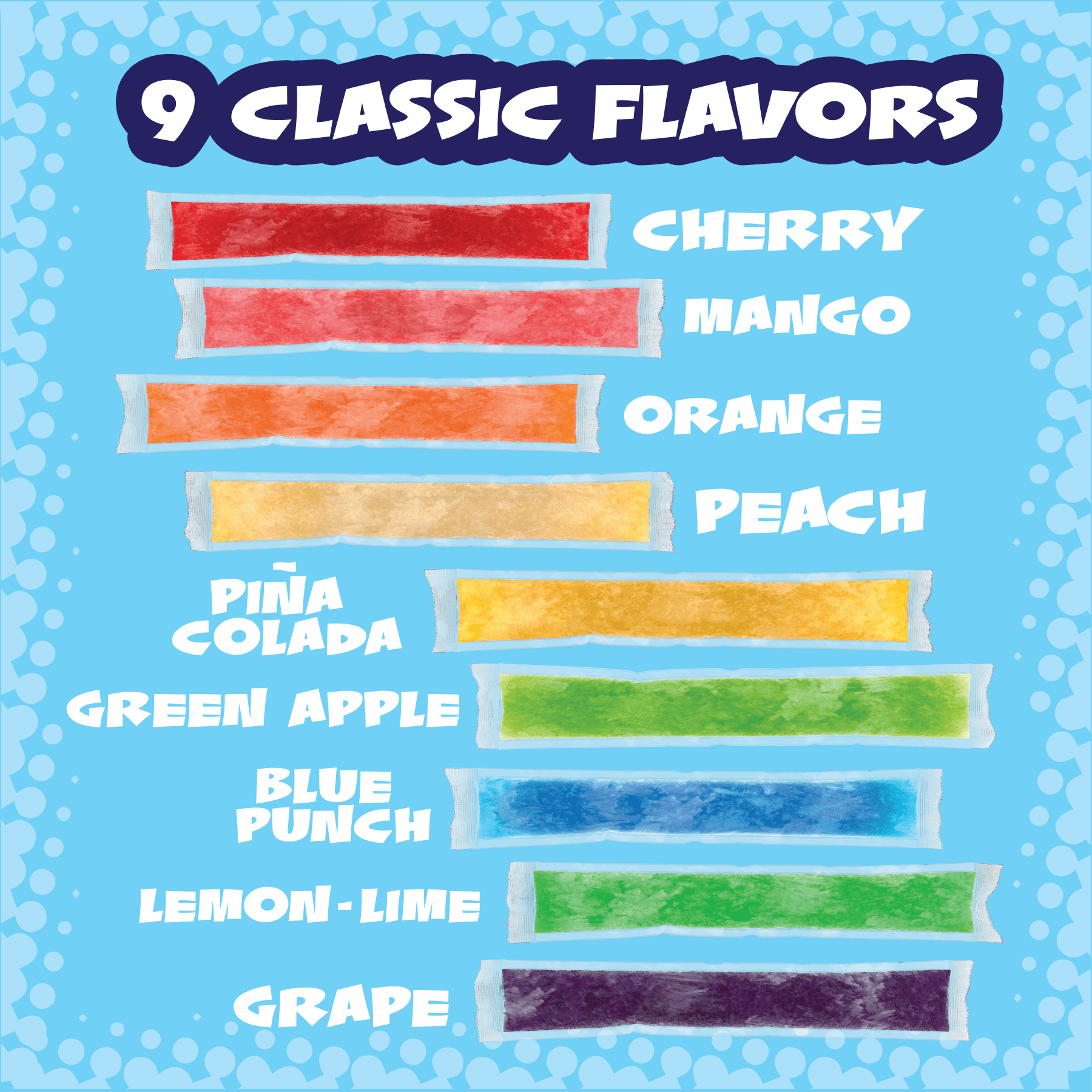 Fun Pops Freeze Pops Variety Pack 36 Count 72 Oz