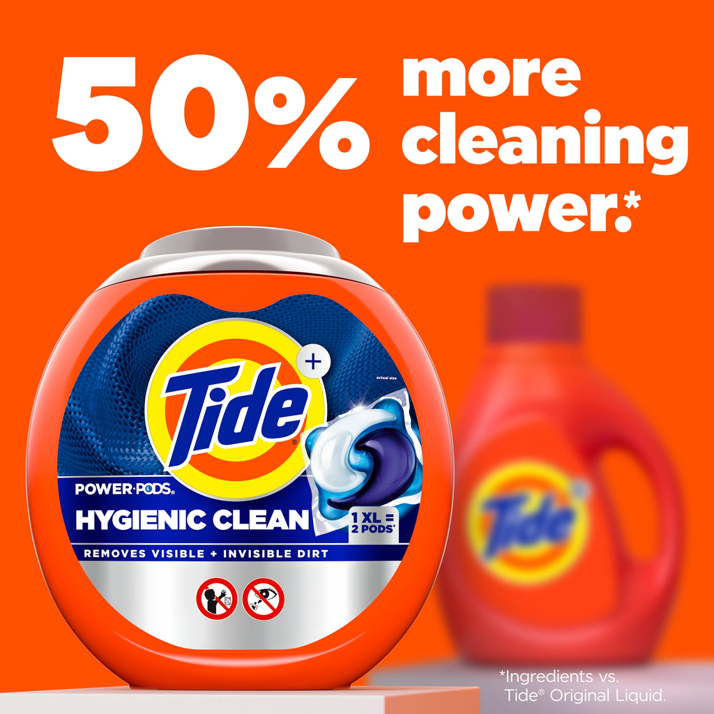 Tide Hygienic Clean Power PODS Laundry Detergent Pacs Original Scent 57 Count