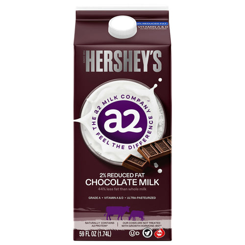 a2 Milk HERSHEY'S Chocolate 2% Reduced Fat Milk 59 fl oz