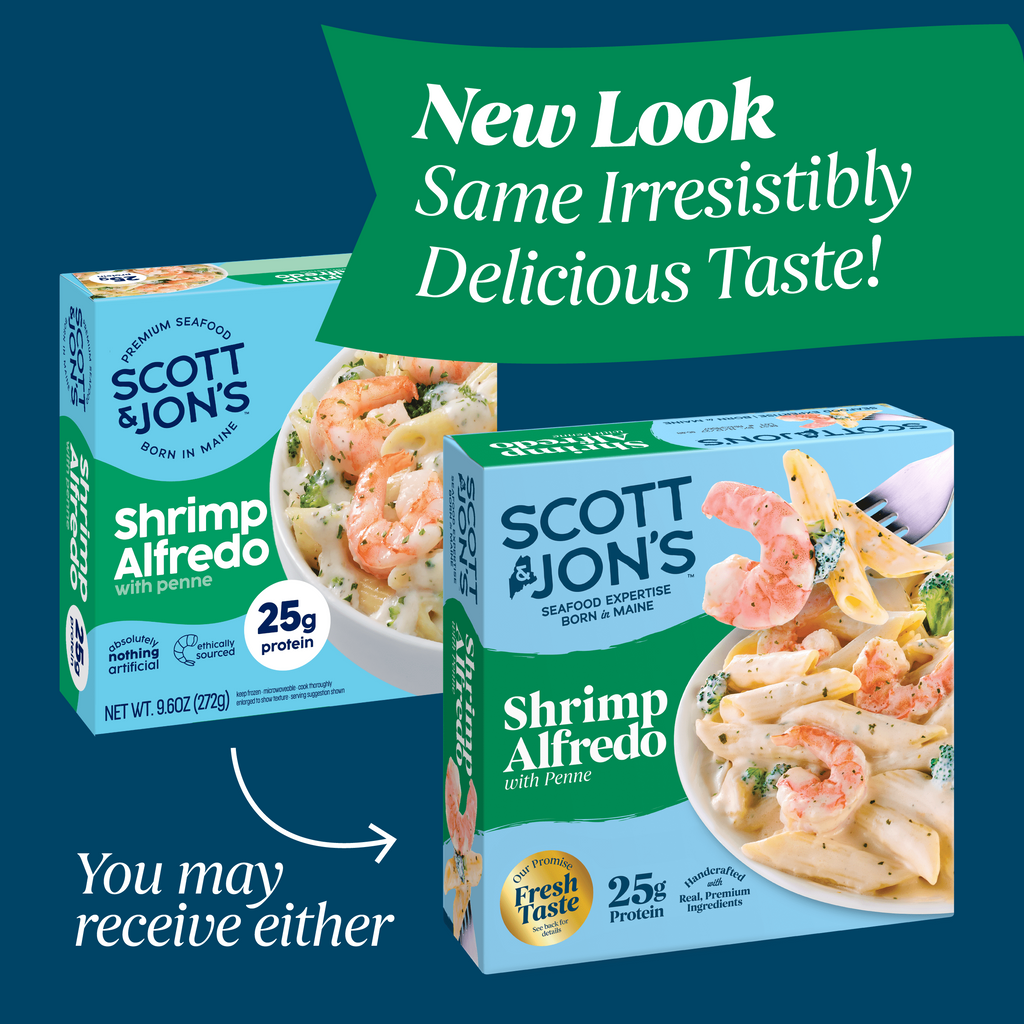 Scott & Jon's Shrimp Alfredo Pasta Frozen Meal 9.6 Oz