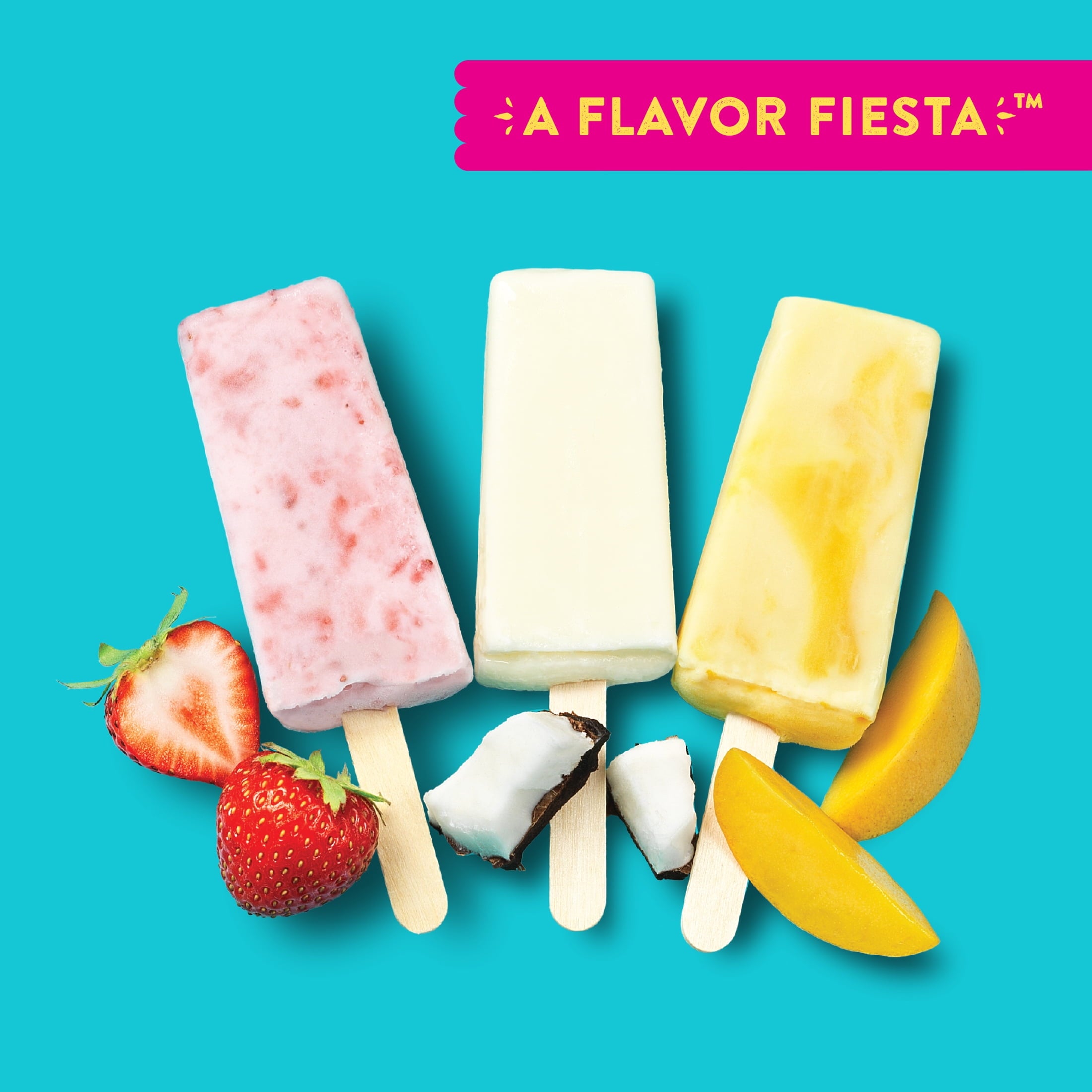Helados Mexico Minis Strawberry Coconut Mango Ice Cream Bars Variety Pack 12 Count 18 Fl Oz