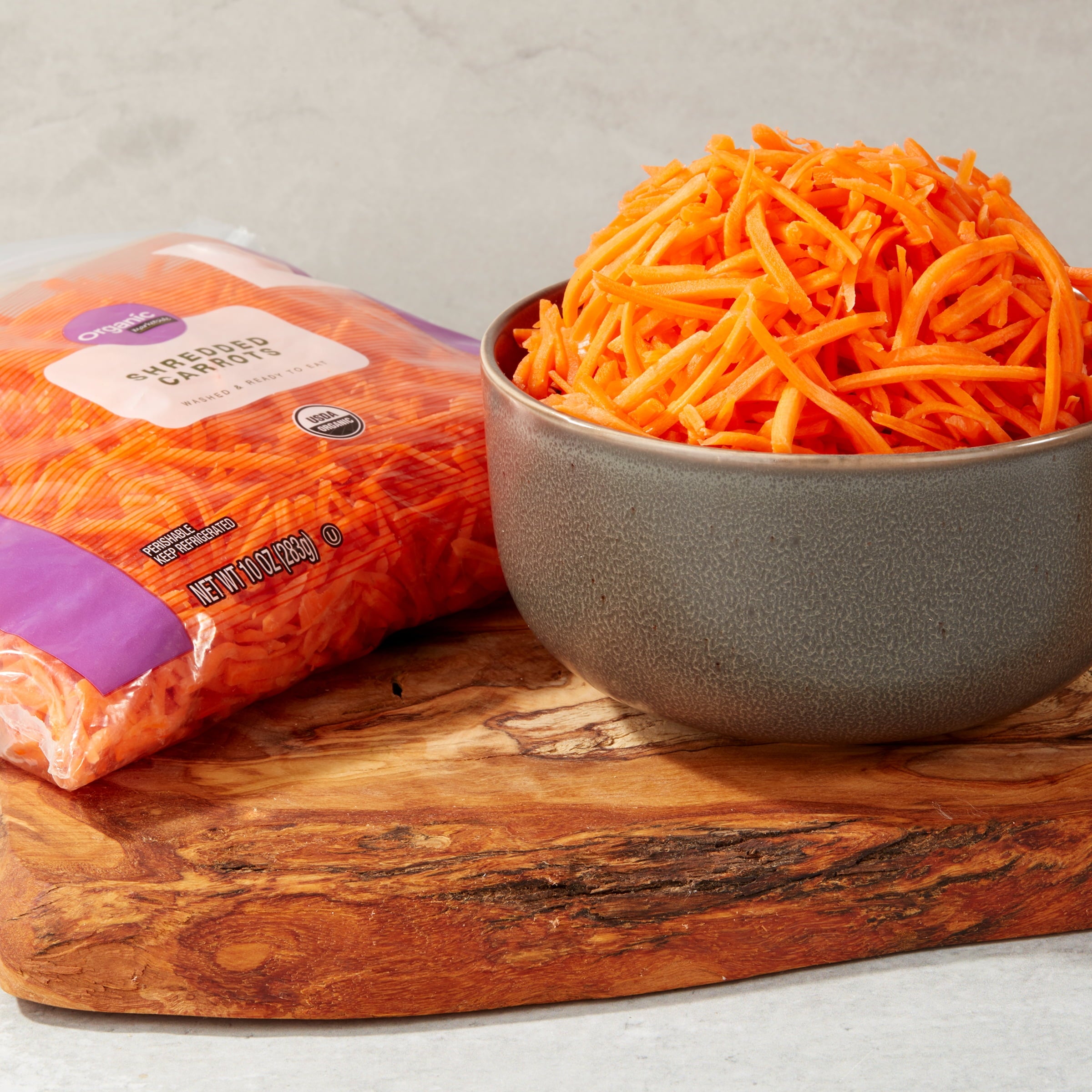 Organic Shredded Carrots Fresh 10 Oz Bag