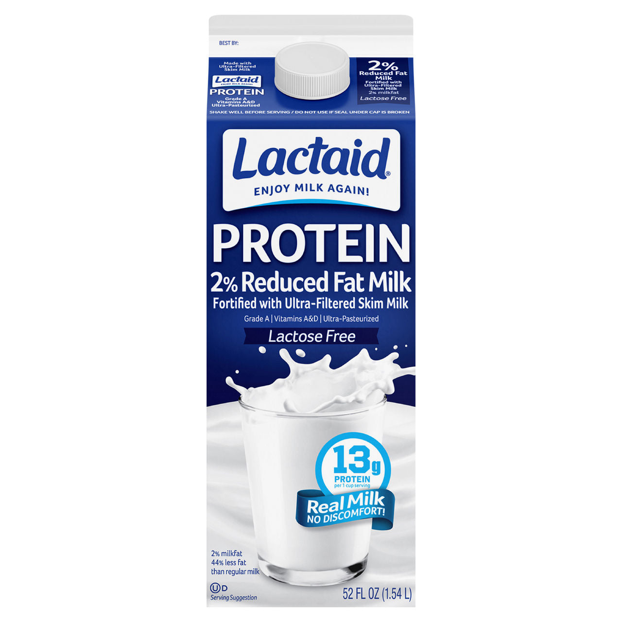 Lactaid Protein 2% Reduced Fat Lactose Free Milk 52 fl oz