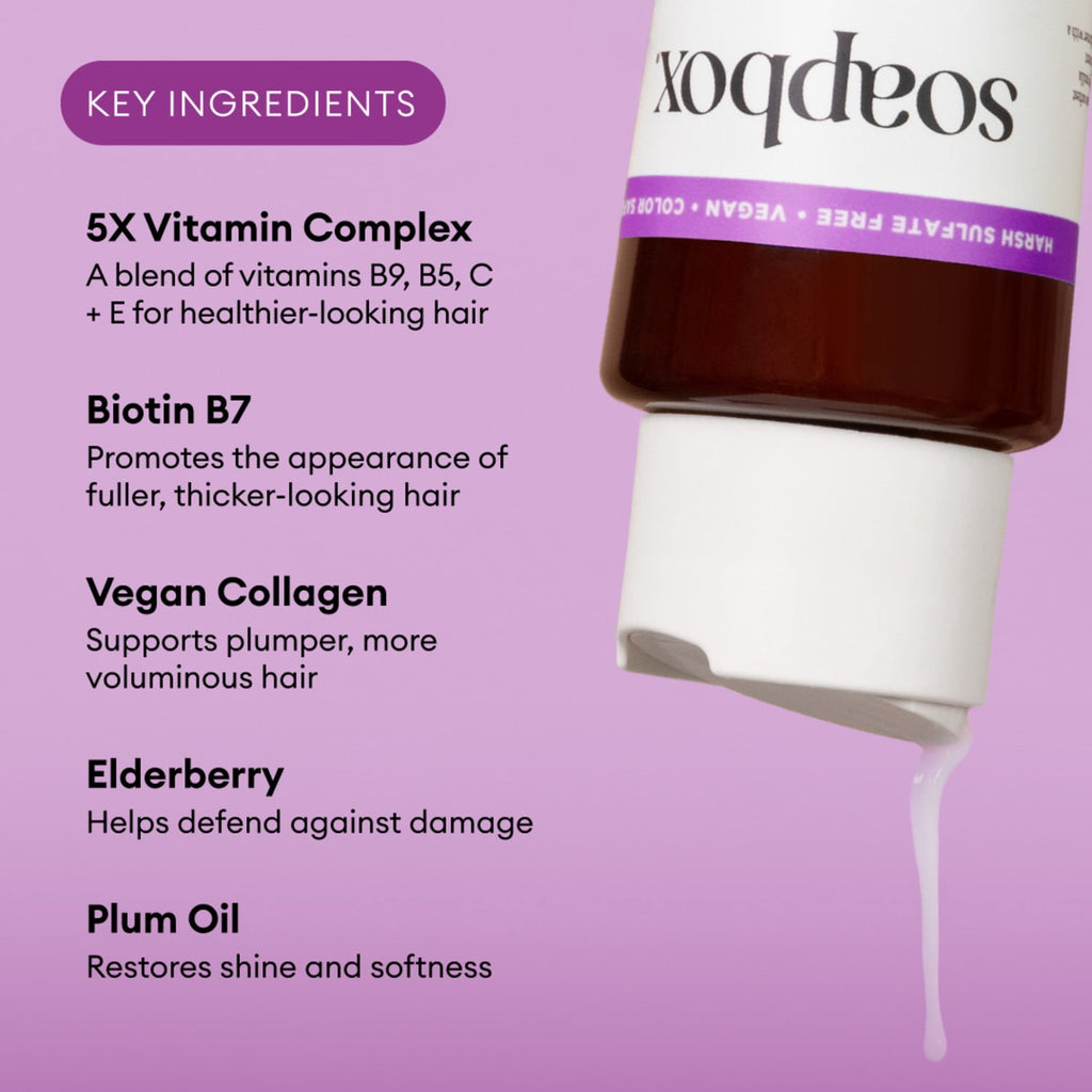 Soapbox Biotin & Superfruit Volumizing Conditioner for Fuller Hair 16 fl oz