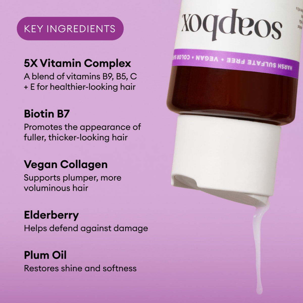 Soapbox Biotin & Superfruit Volumizing Conditioner for Fuller Hair 16 fl oz