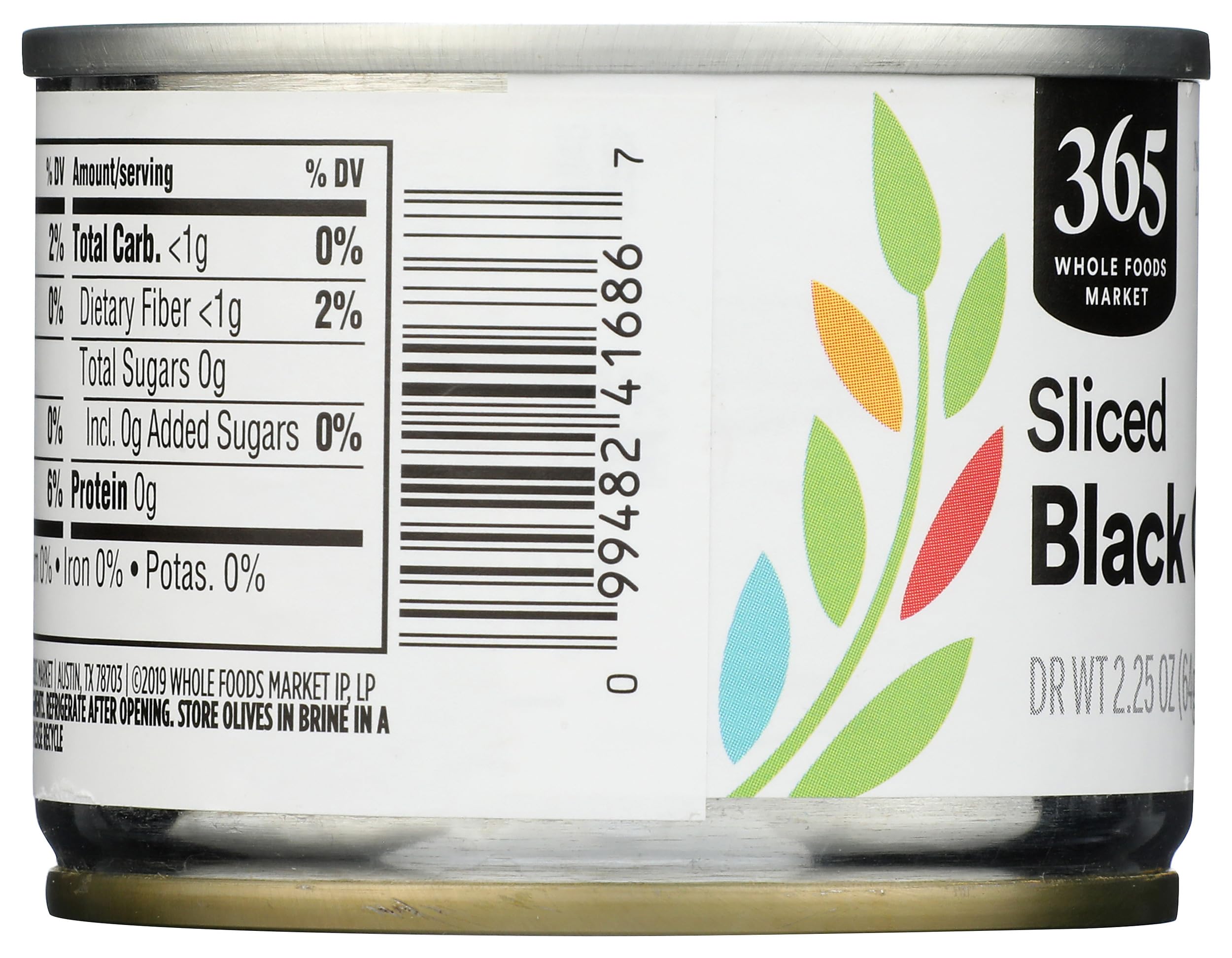 Ripe Sliced Olives 2.25 Oz 365 By Whole Foods Market