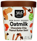 Chocolate Chip Peanut Butter Oat Milk Frozen Dessert 1 PT 365 By Whole Foods Market
