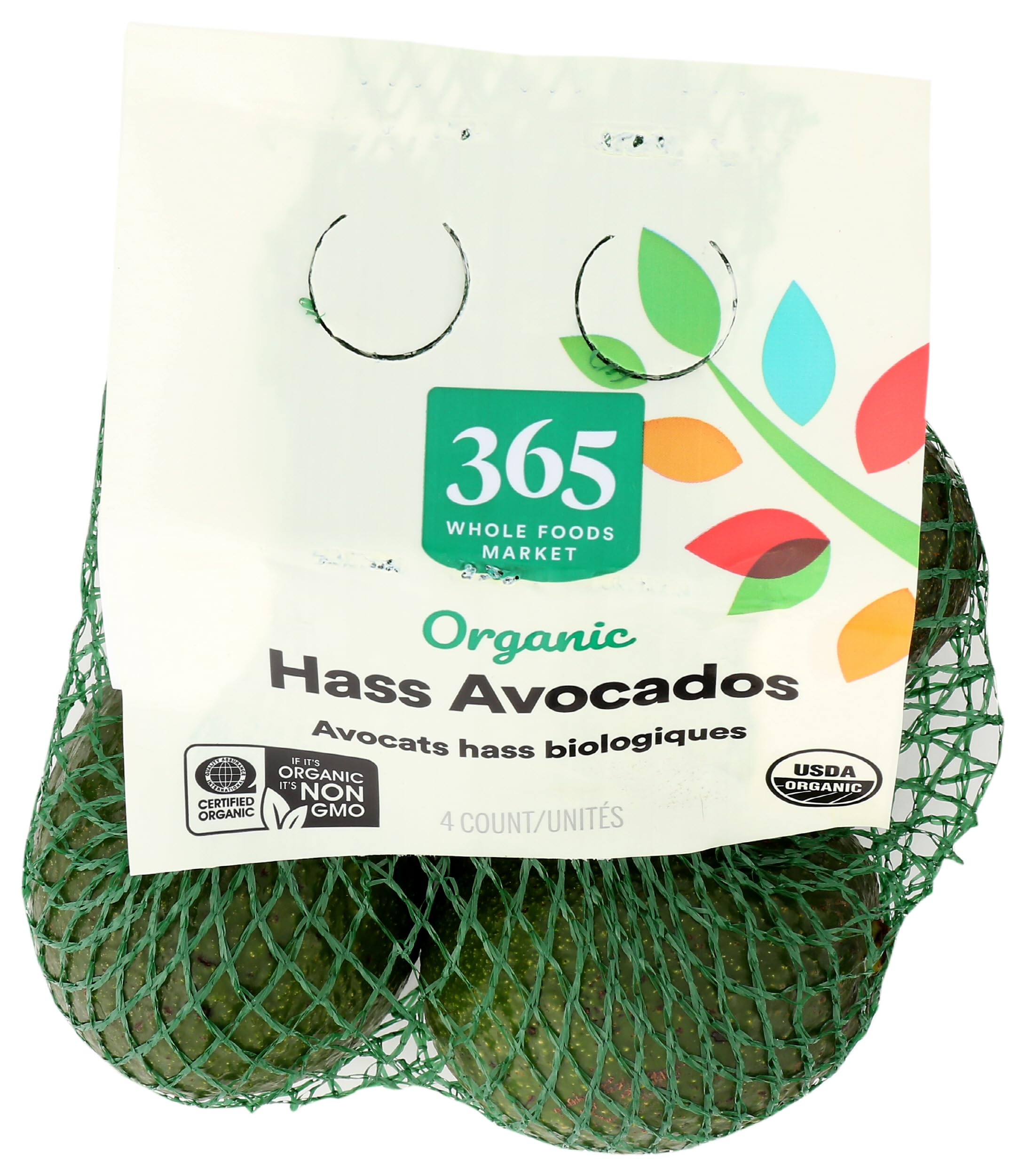 Organic Hass Avocados 4 Count 365 By Whole Foods Market