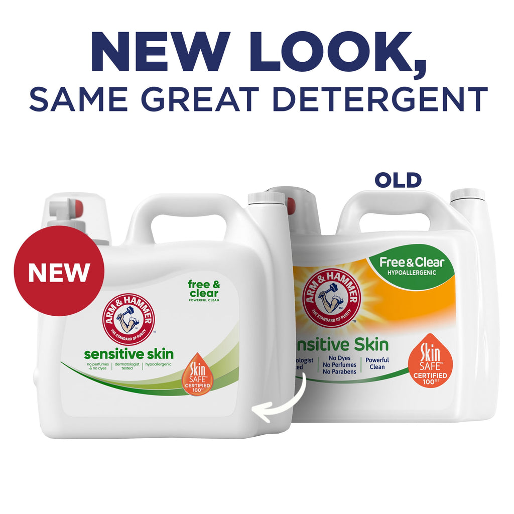 ARM & HAMMER Sensitive Skin Free & Clear Liquid Laundry Detergent 170 fl oz 170 Loads