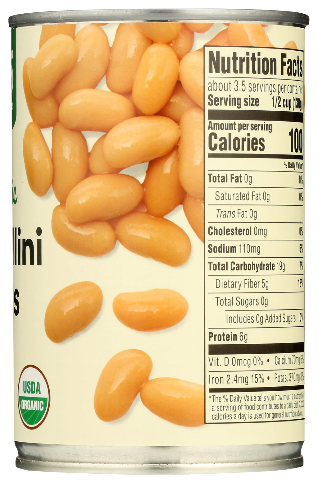 Organic Cannellini Beans 15.5 Oz 365 By Whole Foods Market