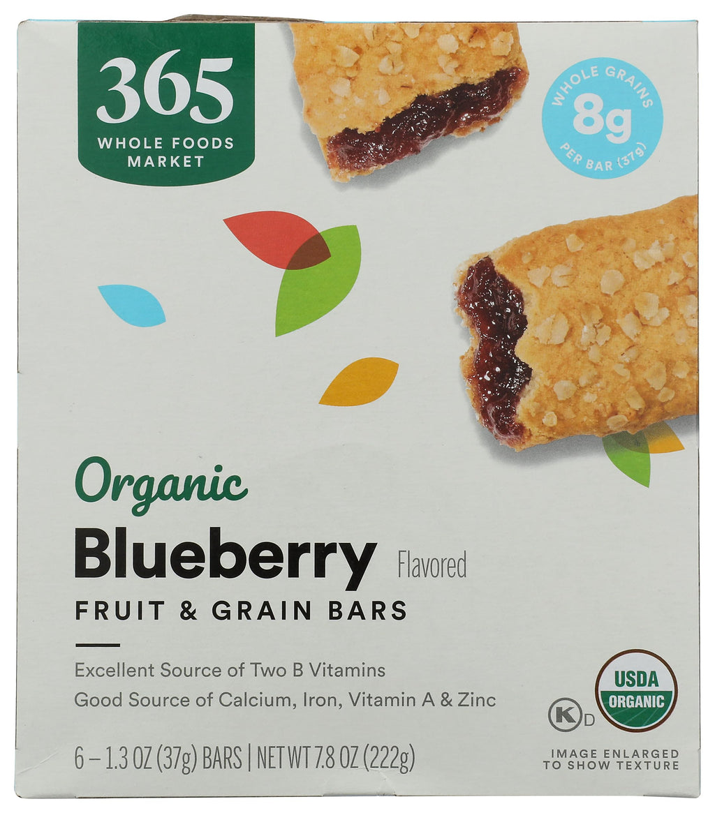 Organic Blueberry Cereal Bar 6 Count 7.8 Oz 365 By Whole Foods Market