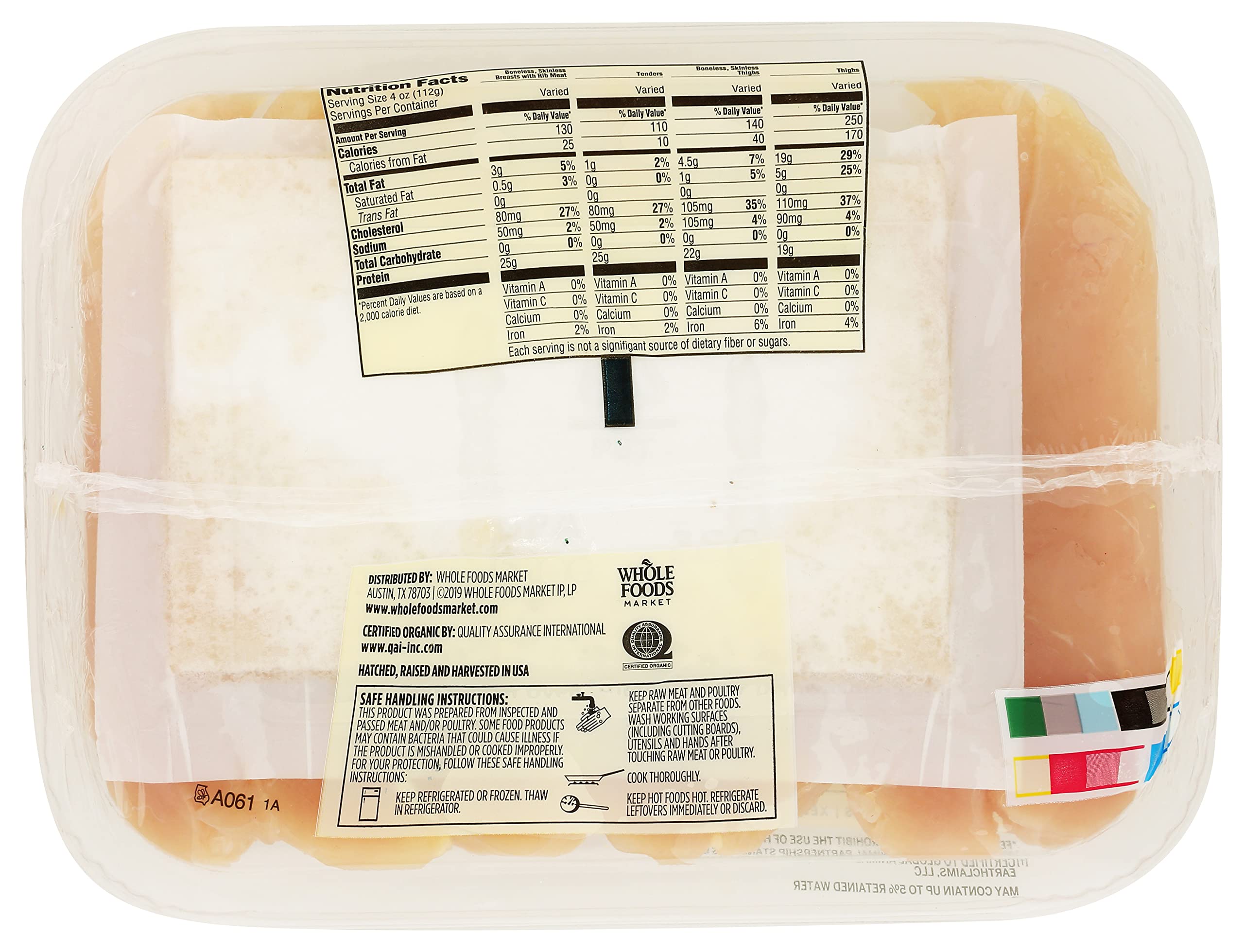 Organic Chicken Breast Tenderloin 1 Lb 365 By Whole Foods Market