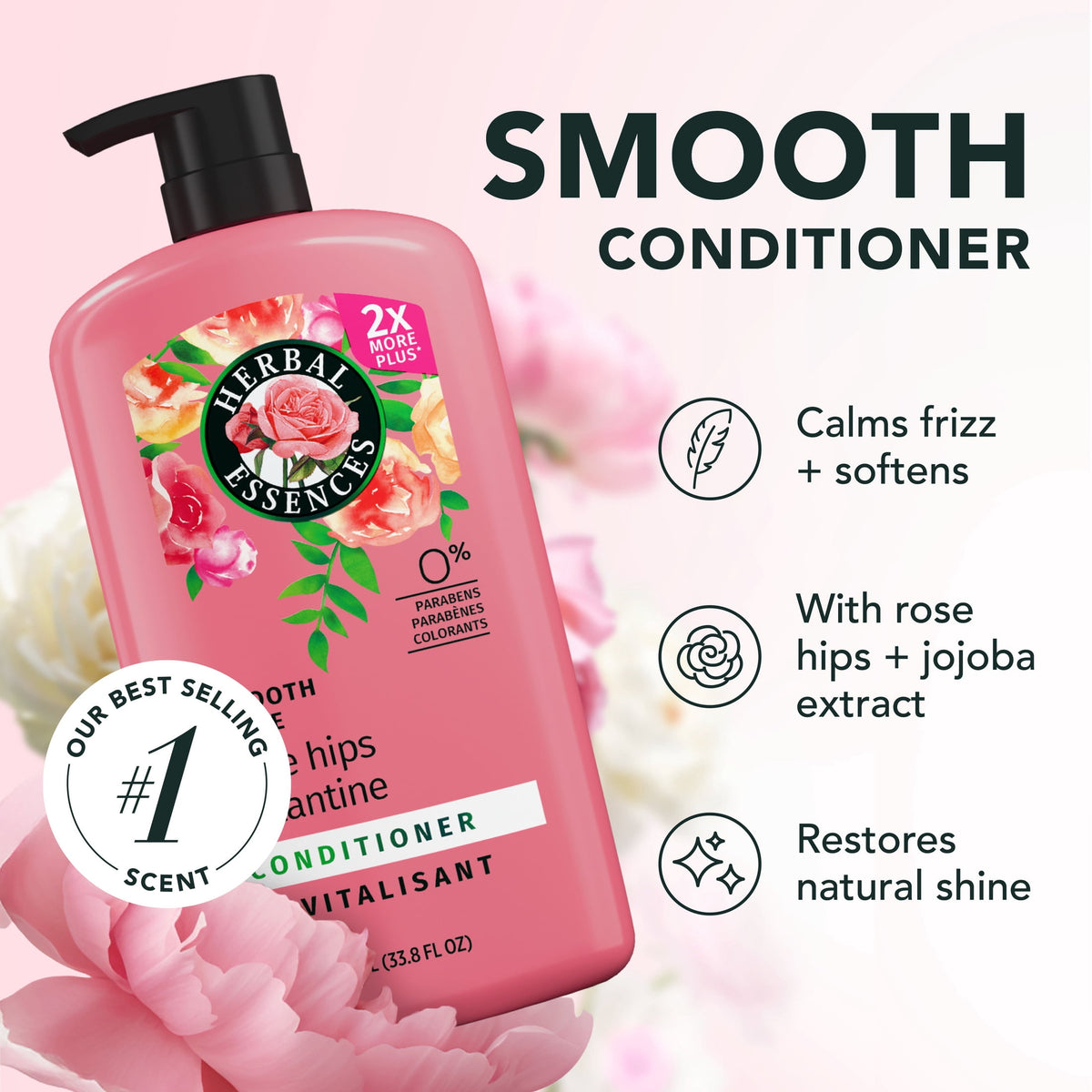 Herbal Essences Smooth Collection Rose Hips Conditioner 33.8 fl oz