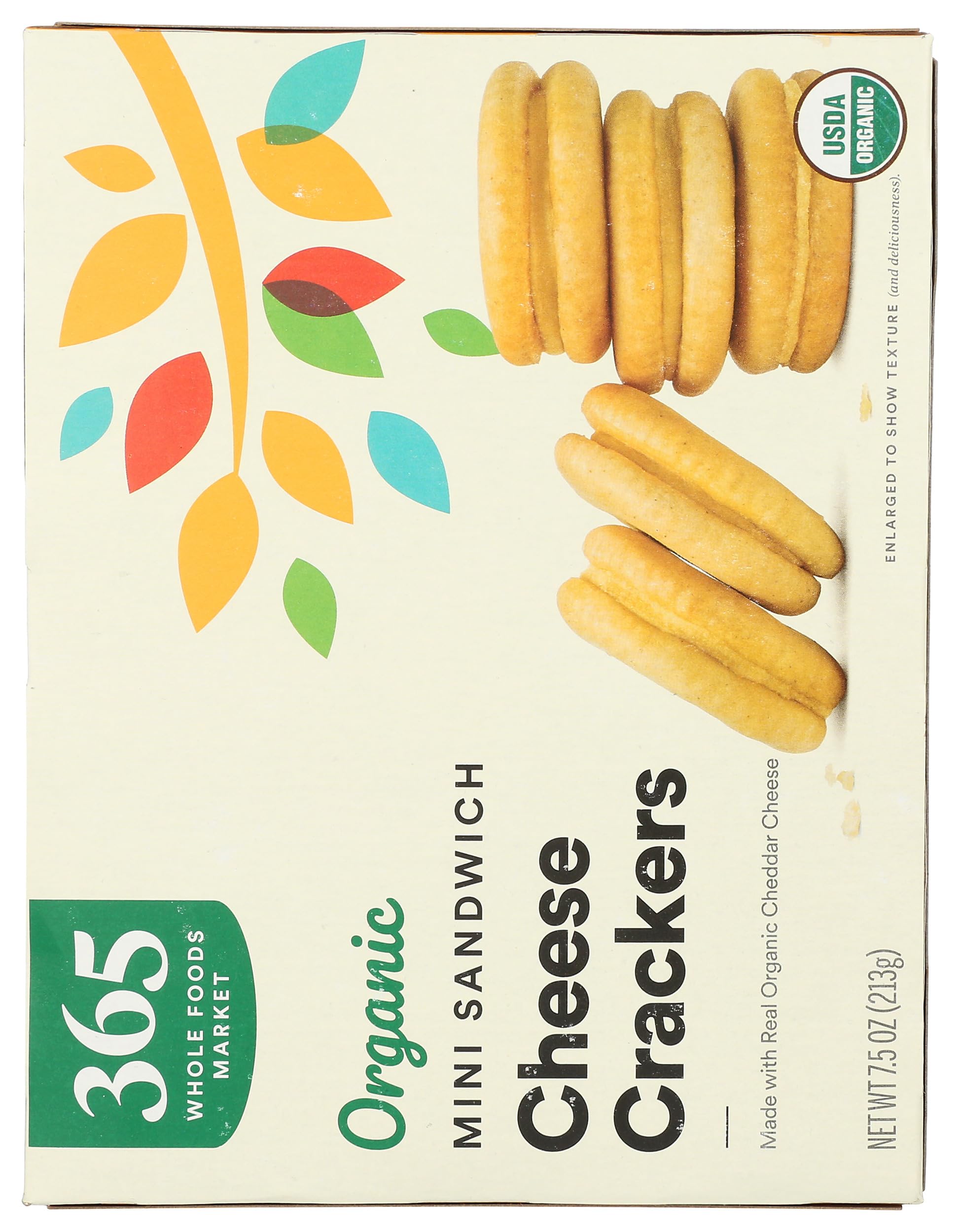 Organic Mini Cheese Sandwich Crackers 7.5 Oz 365 By Whole Foods Market
