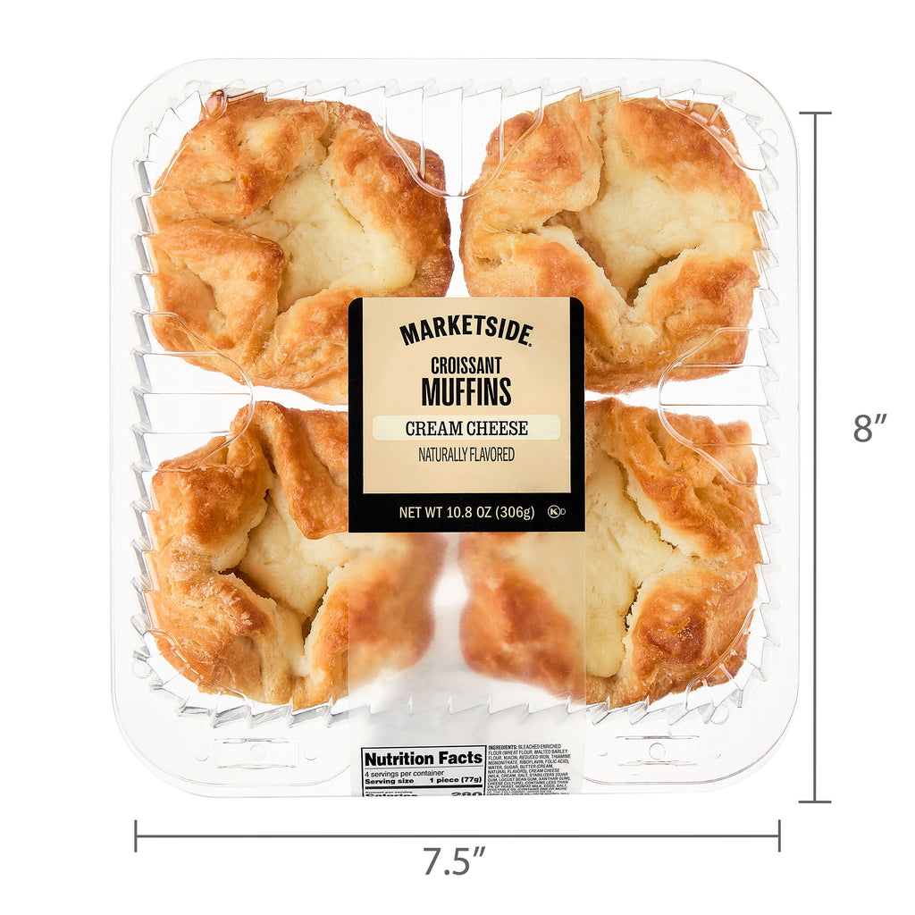 Cream Cheese Croissant Baked Muffins 10.8 Oz 4 Count Marketside