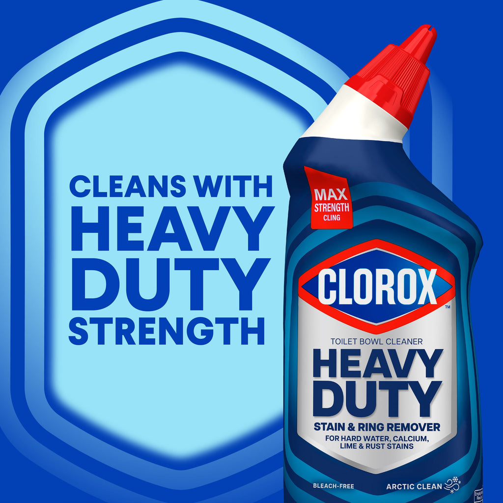 Clorox Heavy Duty Toilet Bowl Cleaner Stain Remover Arctic Clean 24 fl oz 2 Pack