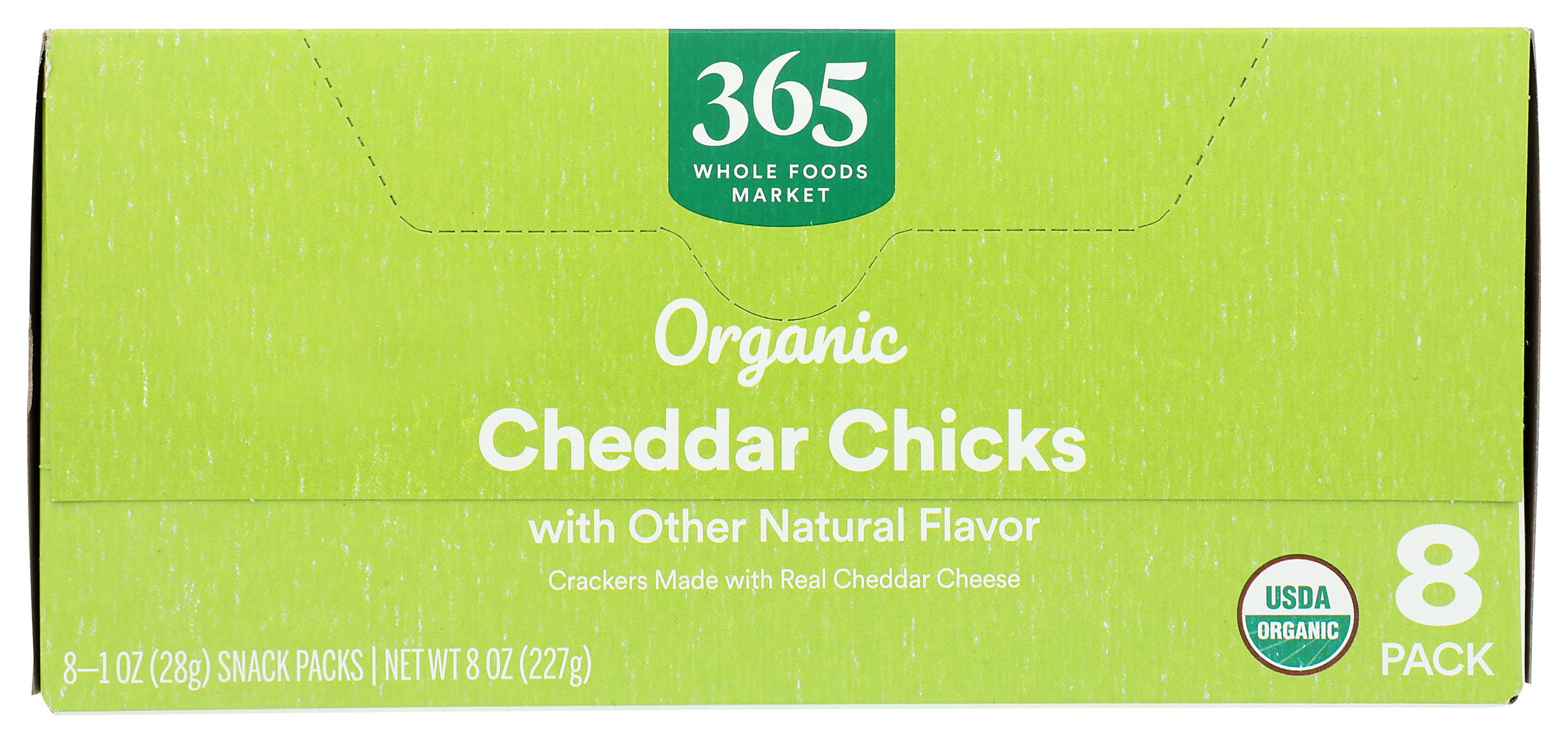 Organic Cheddar Chicks Crackers 8 Pack 365 By Whole Foods Market