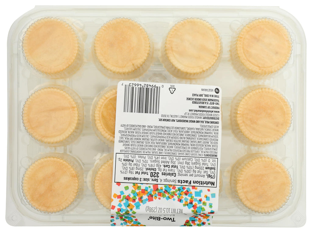 Two-Bite Vanilla Cupcakes 10.5 Oz 365 By Whole Foods Market