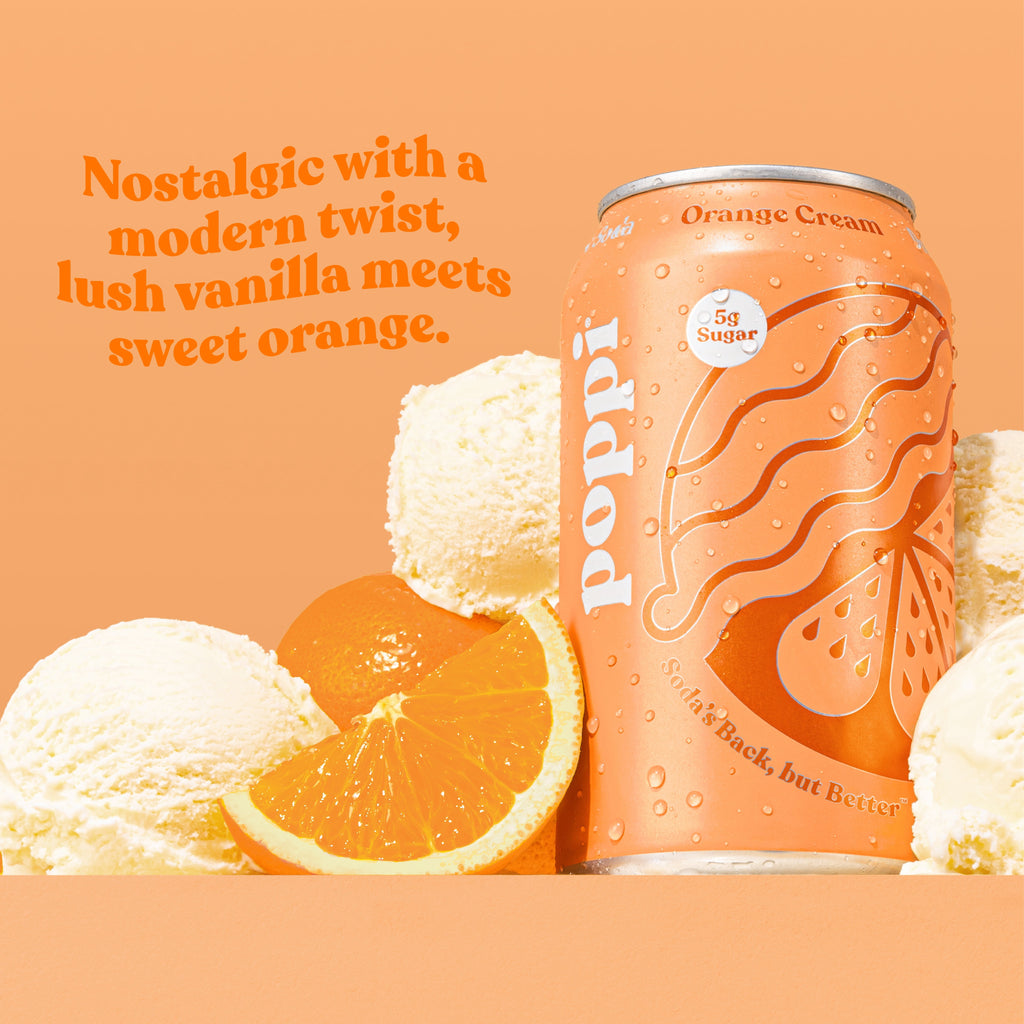 poppi Orange Cream Prebiotic Soda Can 12 Fl Oz 1 Pack
