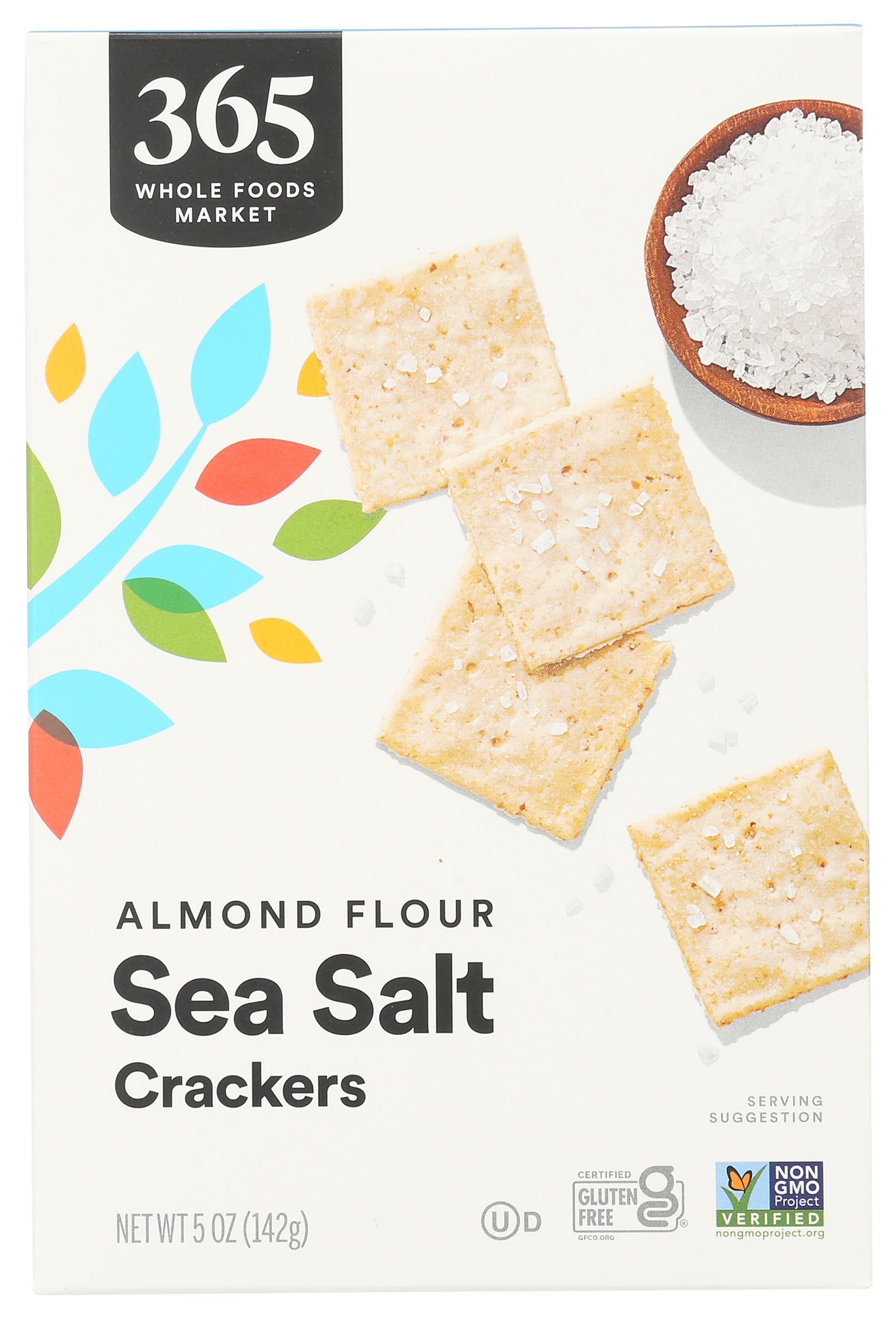 Rosemary Sea Salt Almond Flour Crackers 5 Oz 365 By Whole Foods Market