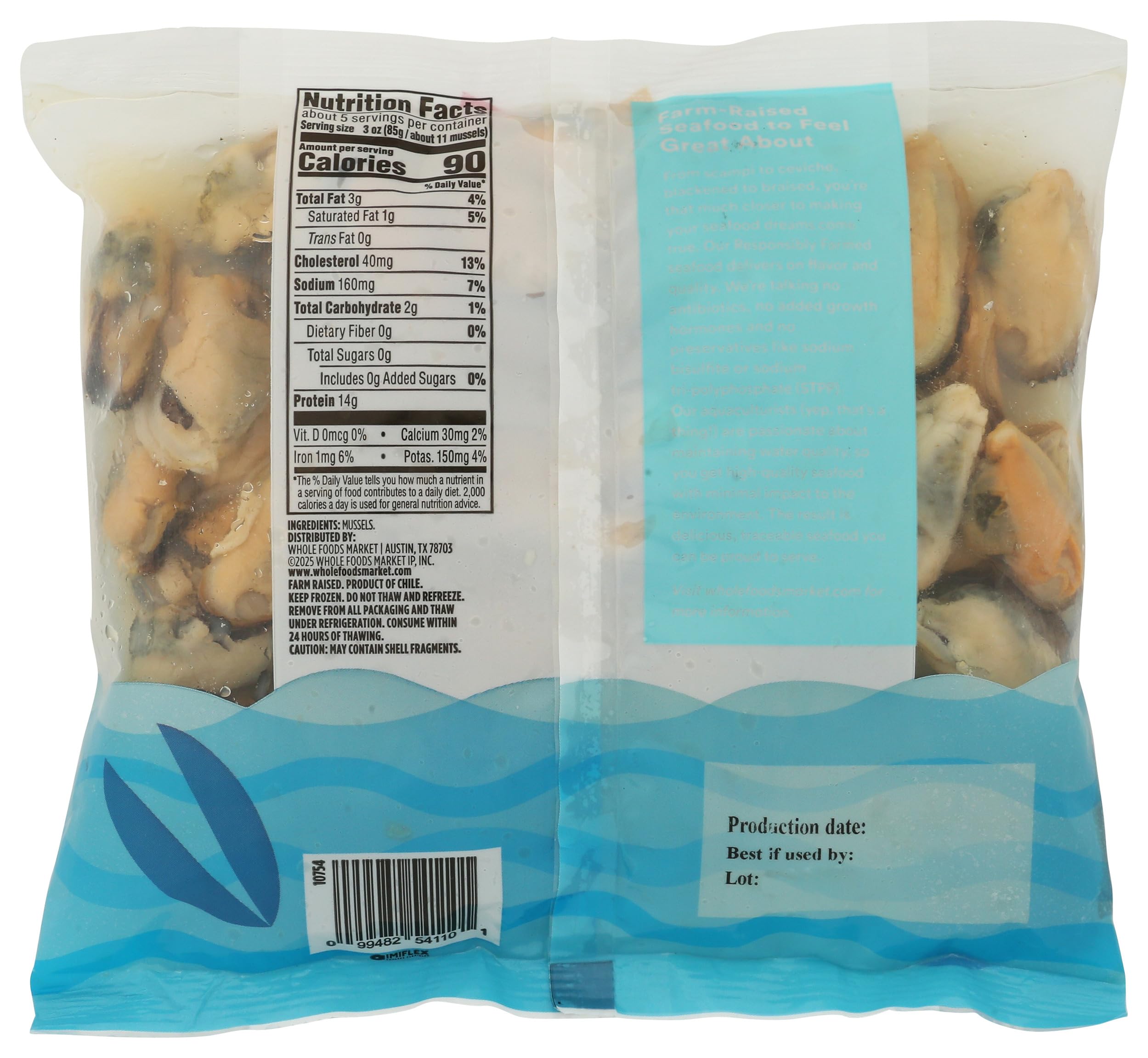 Cooked Mussel Meat 16 Oz 365 By Whole Foods Market