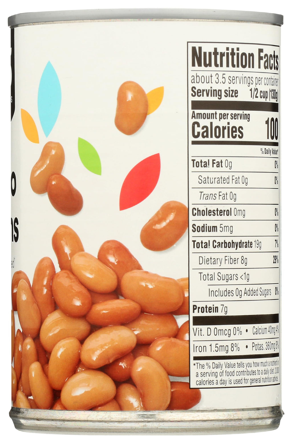 Pinto Beans No Salt Added 15.5 Oz 365 By Whole Foods Market