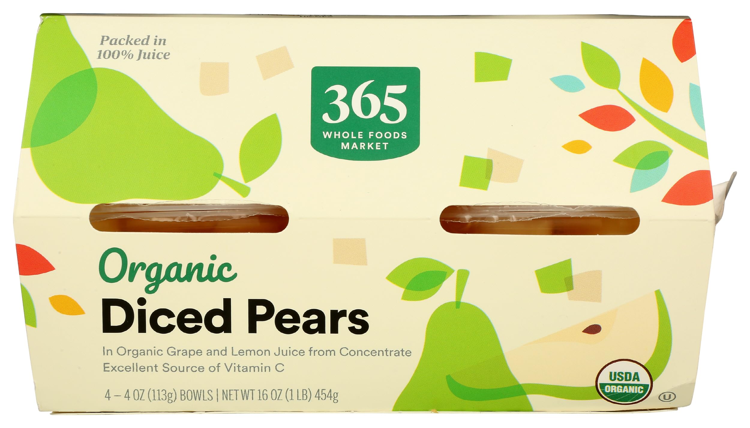 Organic Diced Pears 16 Oz 365 By Whole Foods Market