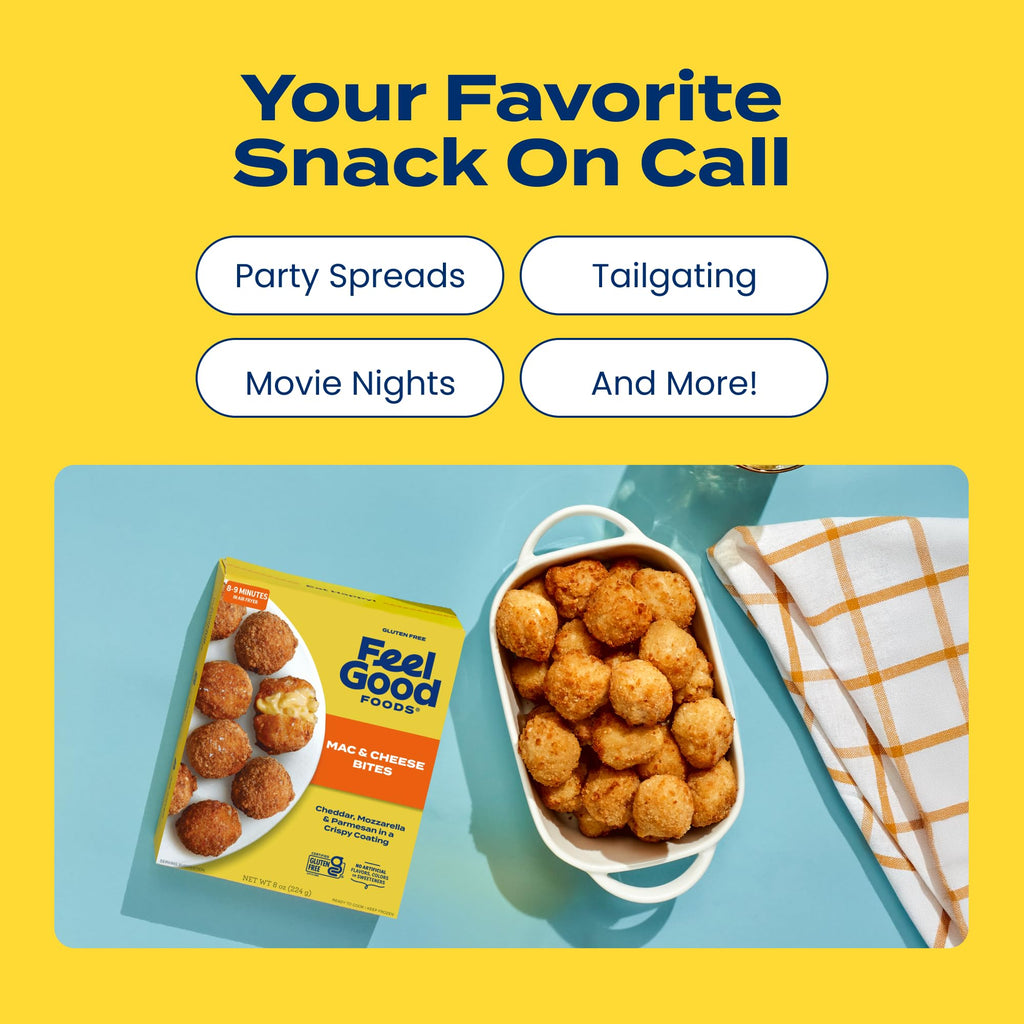 Mac Cheese Bites 3 Cheese 8 Oz Feel Good Foods