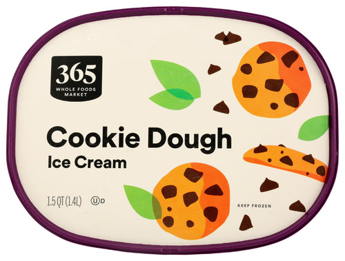 Cookie Dough Ice Cream 1.5 QT 365 By Whole Foods Market