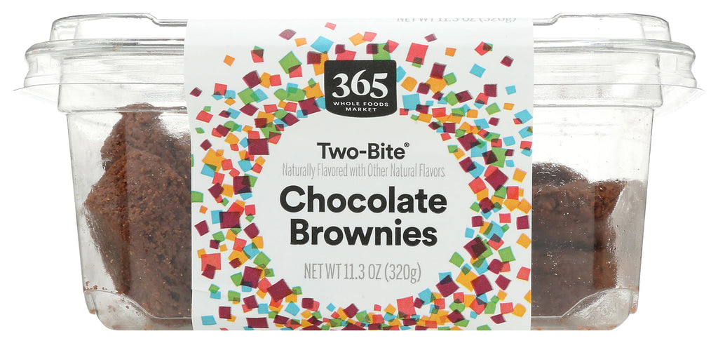 Two-Bite Chocolate Brownies 11.3 Oz 365 By Whole Foods Market