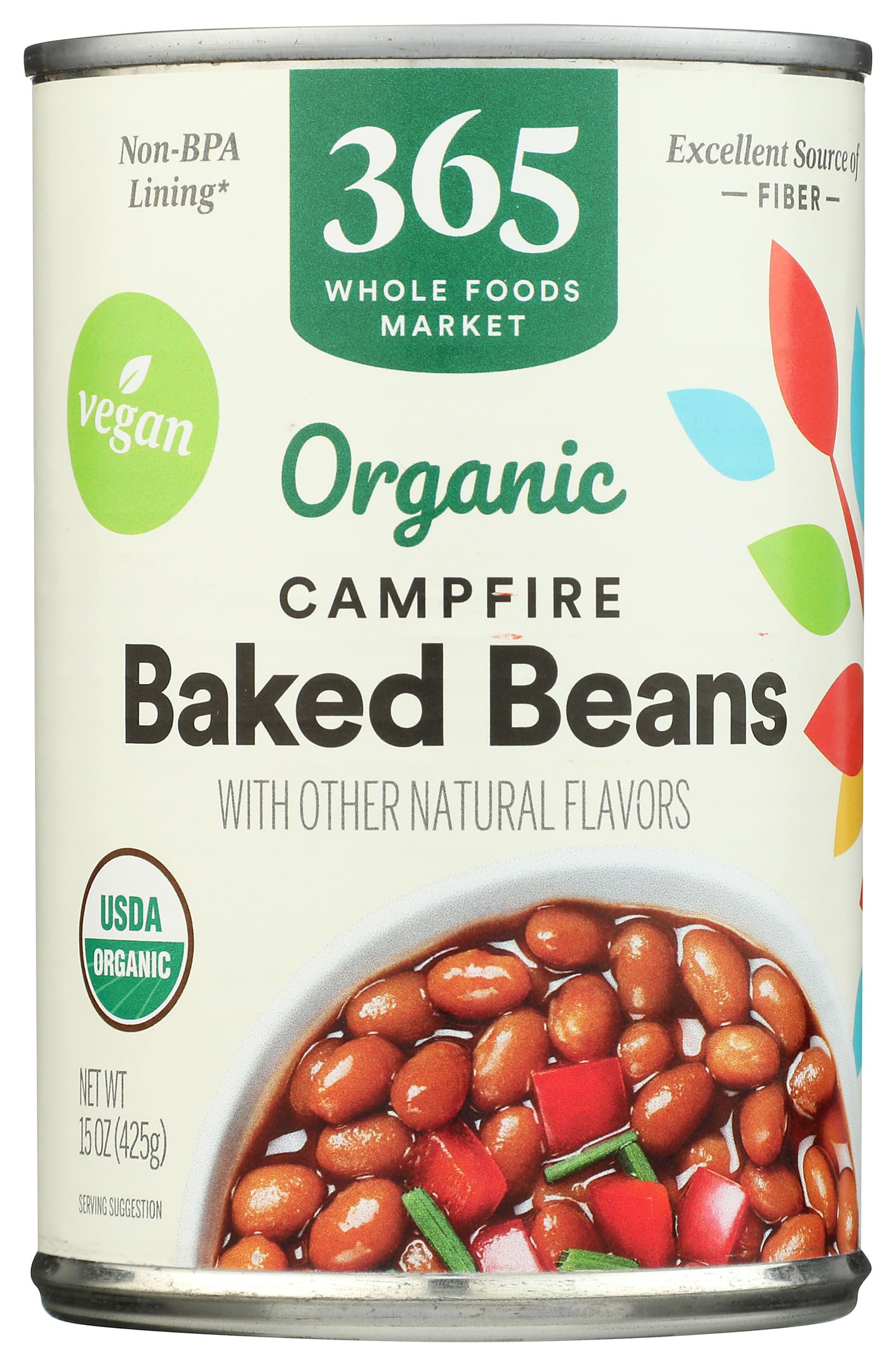 Organic Baked Beans Campfire Style 15 Oz 365 By Whole Foods Market