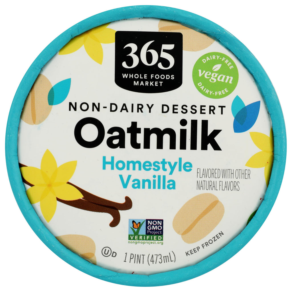 Vanilla Oat Milk Frozen Dessert 1 PT 365 By Whole Foods Market